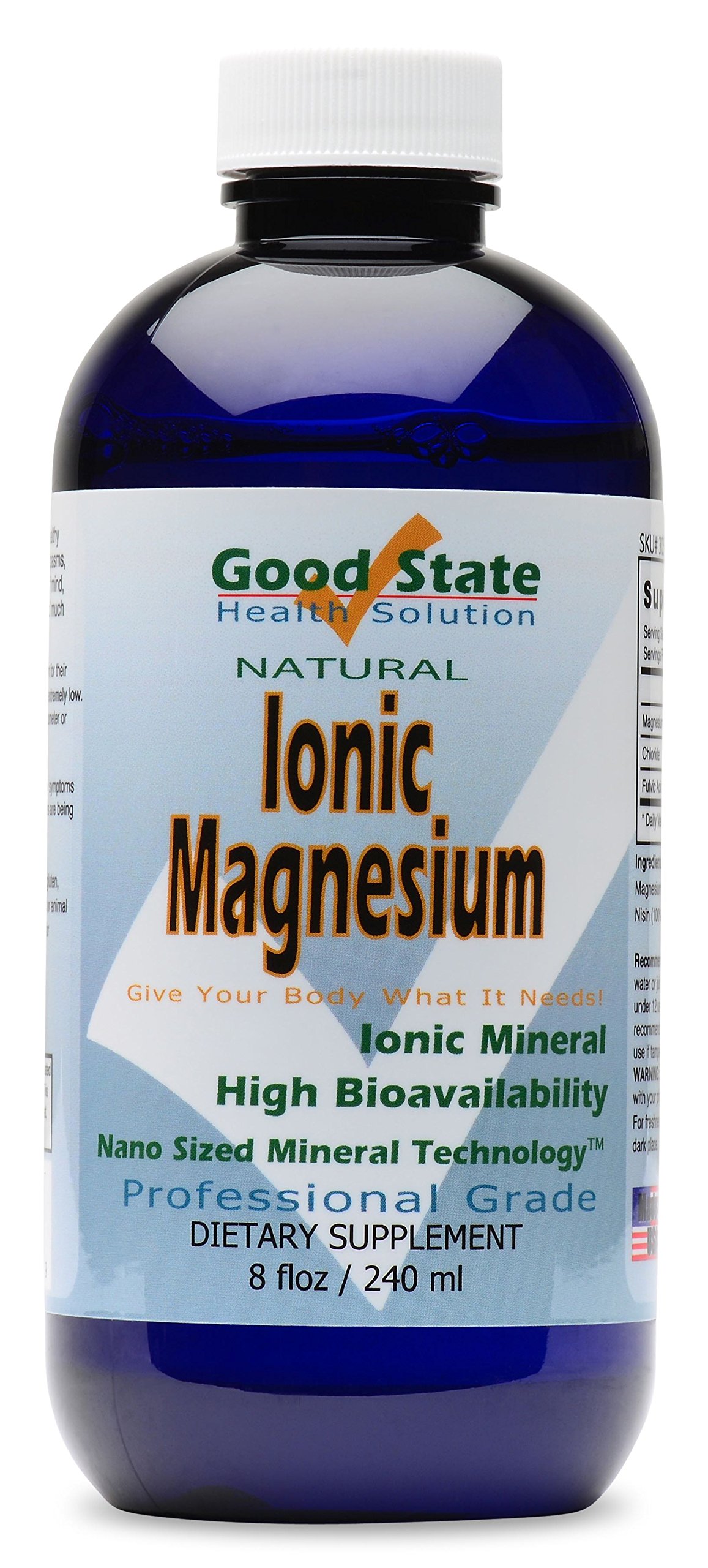 Good State | Liquid Ionic Magnesium | Dietary Supplement | Great for Digestive System | 96 Servings | 8 Fl oz Bottle