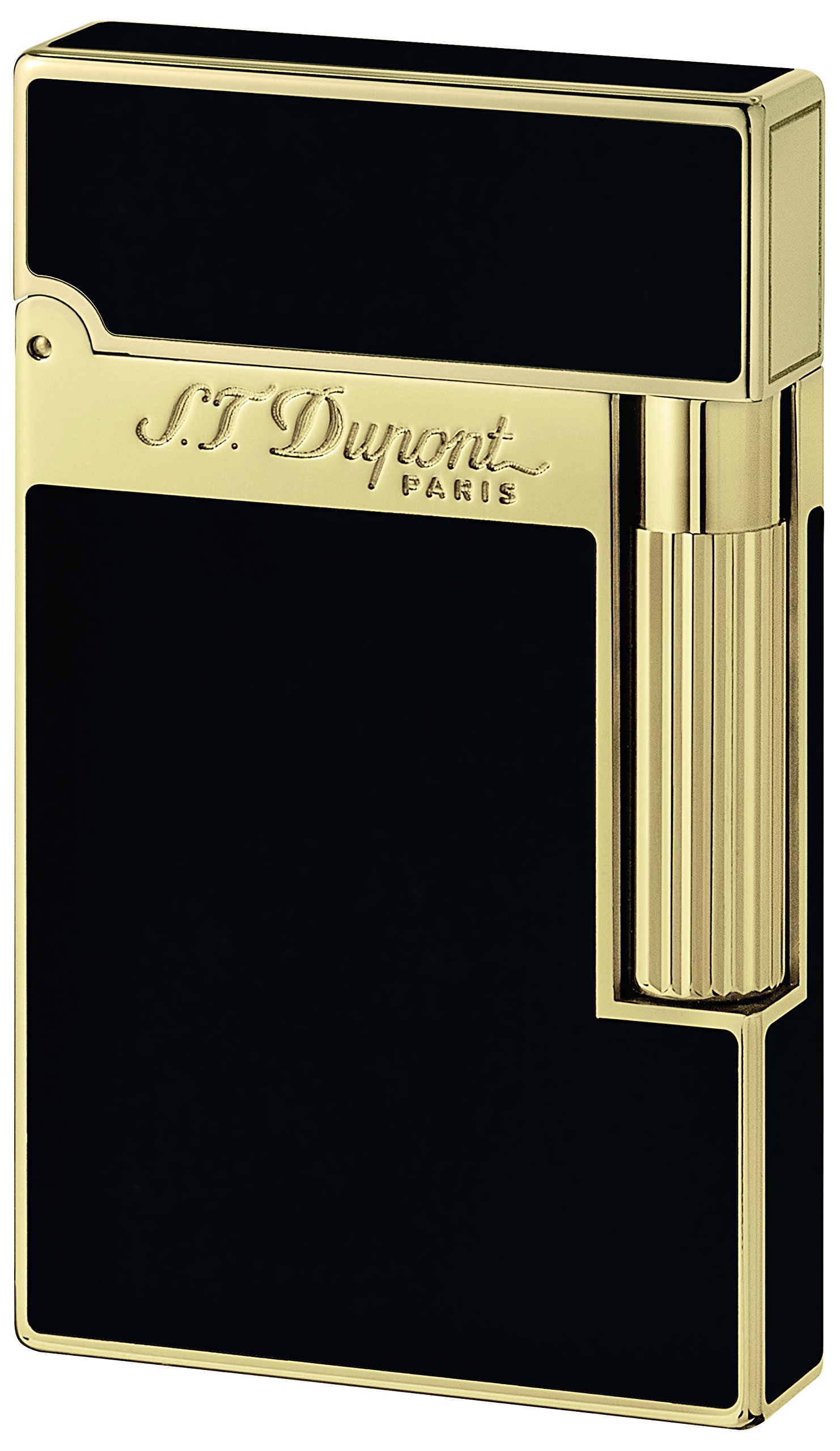 S.T. Dupont Ligne 2 Lacquer Lighter - Black/Gold 16884