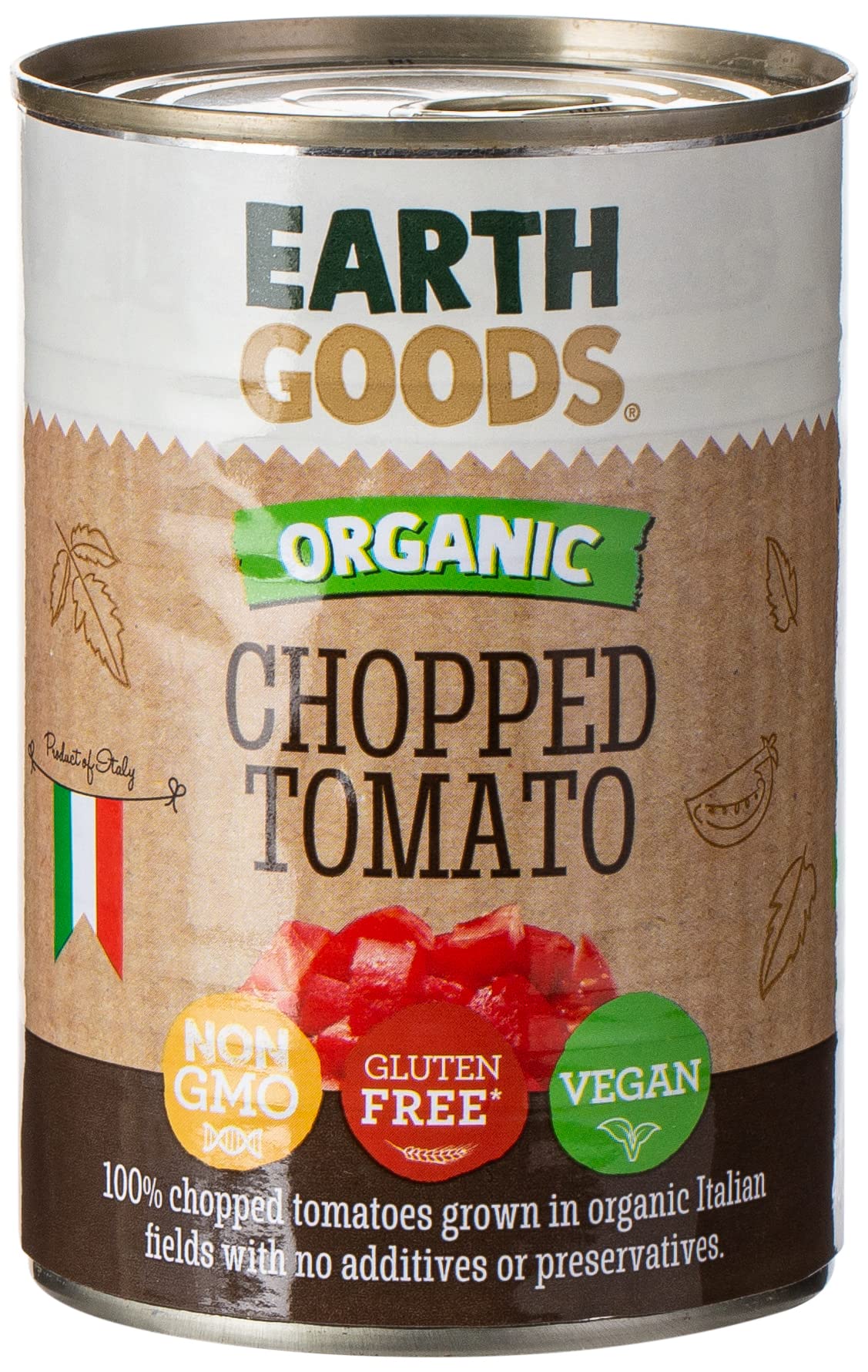 Earth GoodsOrganic Chopped Tomatoes GF 400g