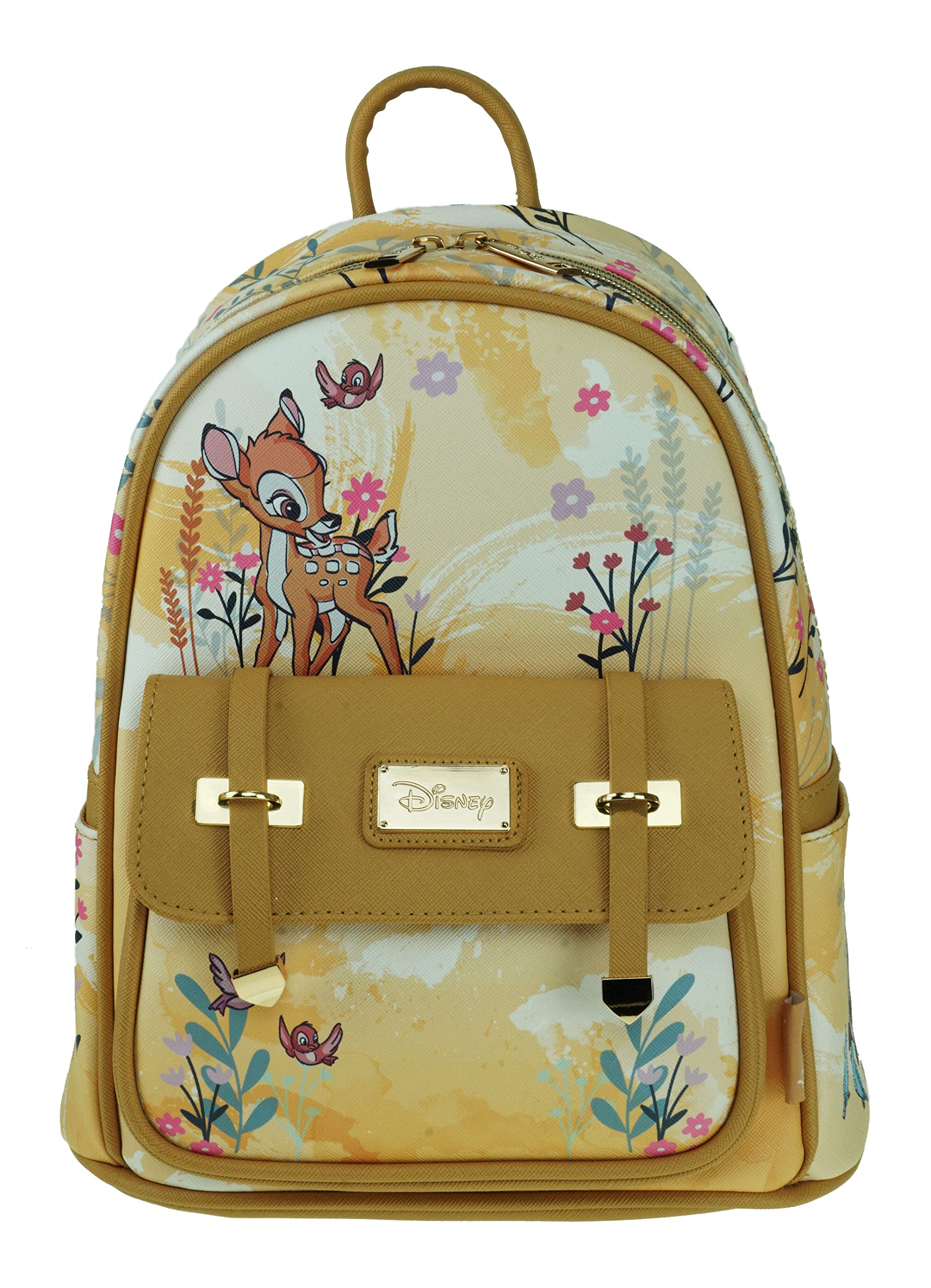 KBNLBambi 11 inch Vegan Leather Mini Backpack - A21802, Multicoloured