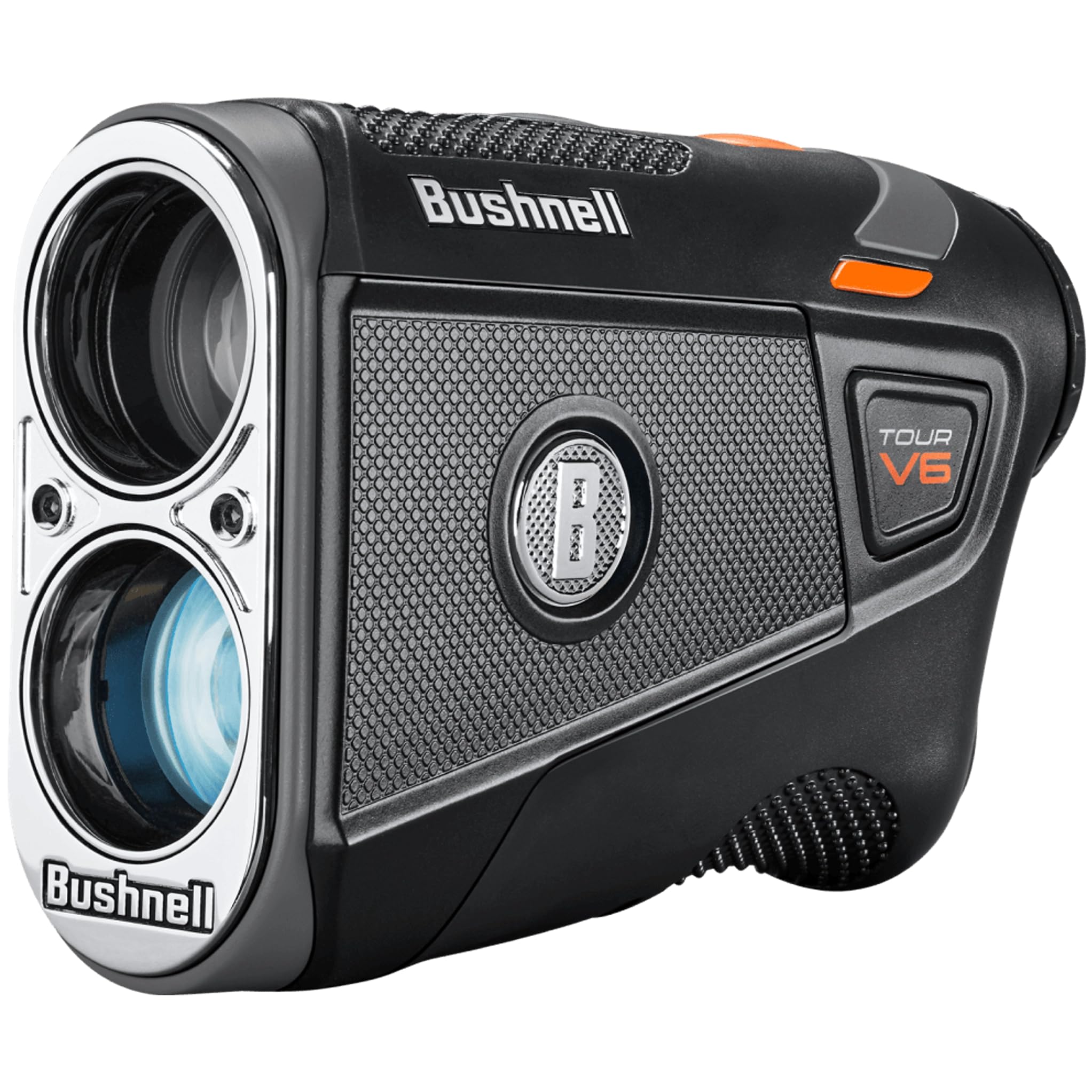 Bushnell Tour V6 Golf Rangefinder, Visual Jolt Flag Locking, Magnetic Mount, 1300 Yard Range 6X Magnification