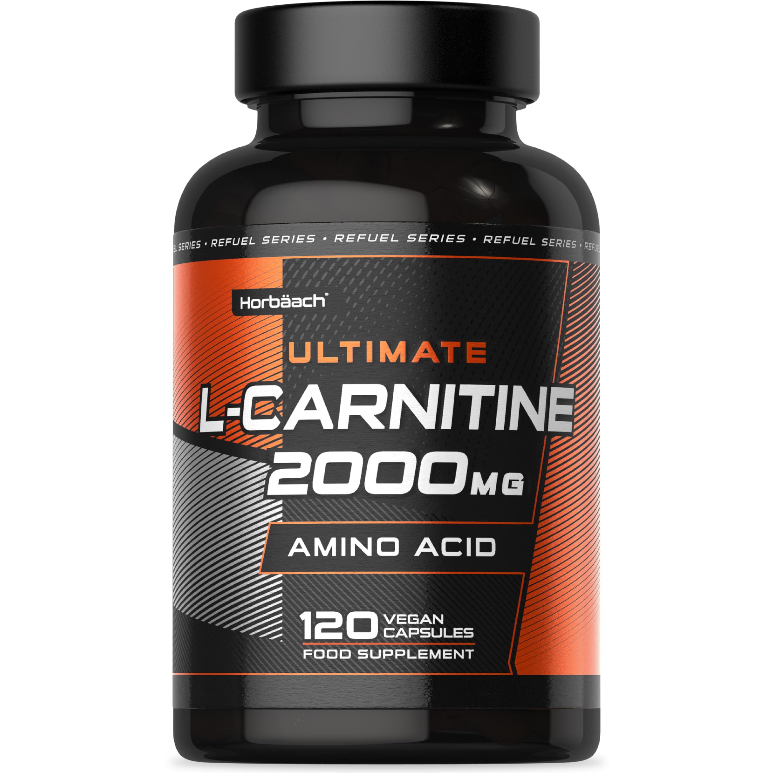 L Carnitine Capsules 2000mg | 120 Count | High Strength Amino Acid Supplement for Pre and Post Workout | by Horbaach