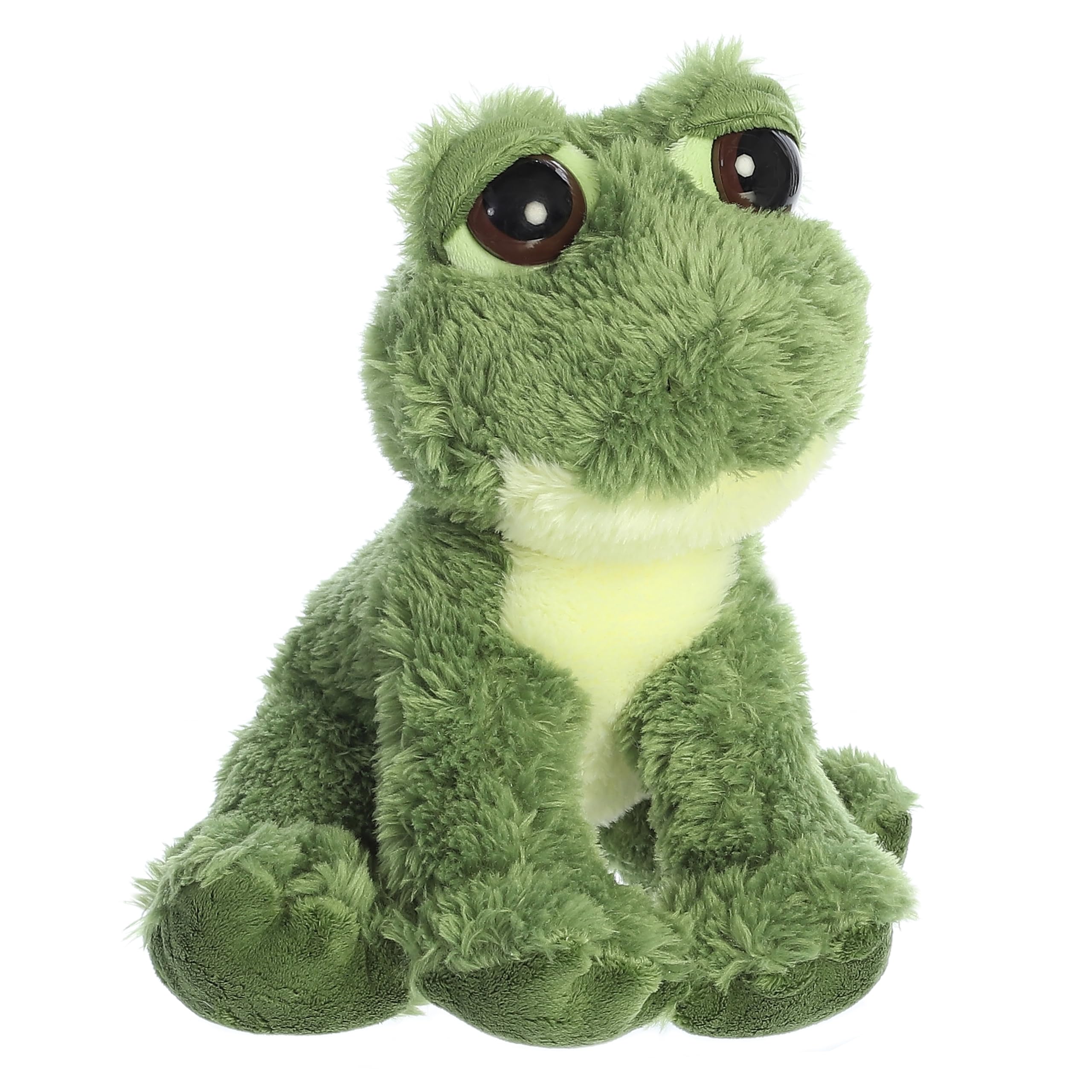 Aurora® Enchanting Dreamy Eyes™ Fantabulous Frog™ Stuffed Animal - Captivating Gaze - Whimsical Charm - Green 10 Inches