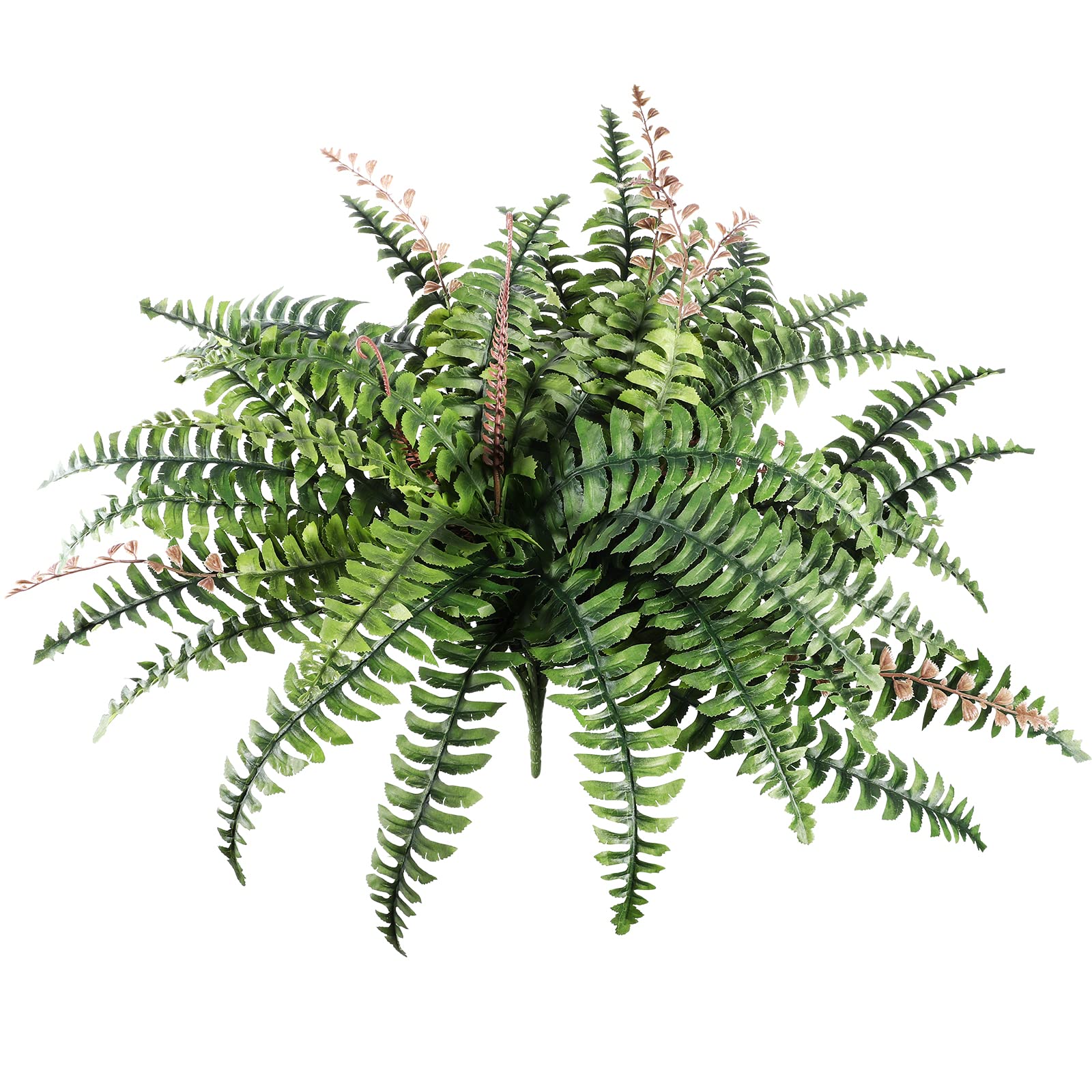 THE BLOOM TIMES Fake Fern Artificial Plants Large Faux Boston Ferns for Indoor Outdoor Planter 1 Pack