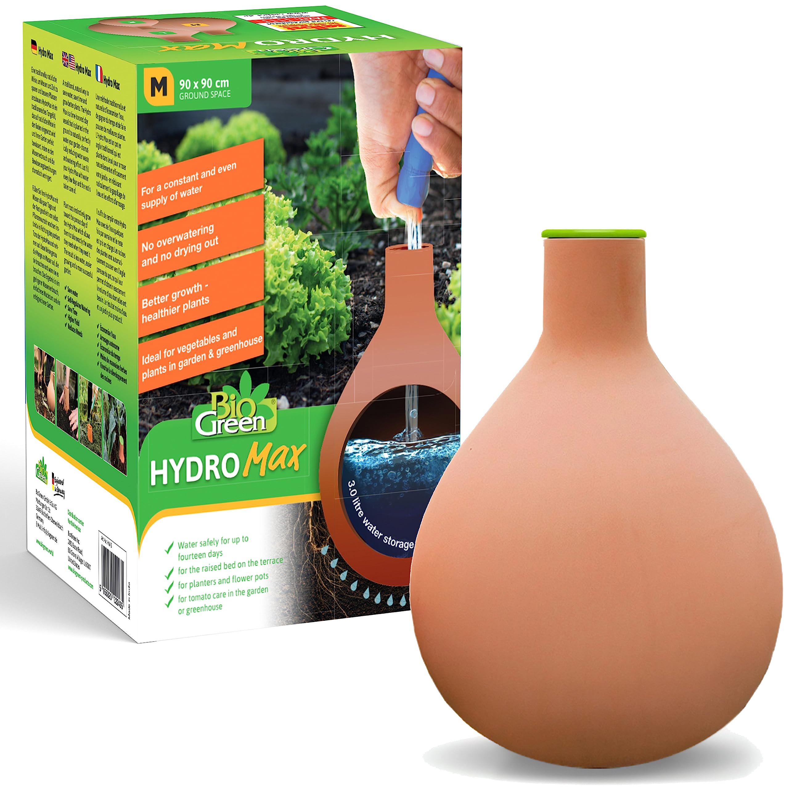 Bio GreenHM-M Medium HYDRO Max Clay Vessel - Brown