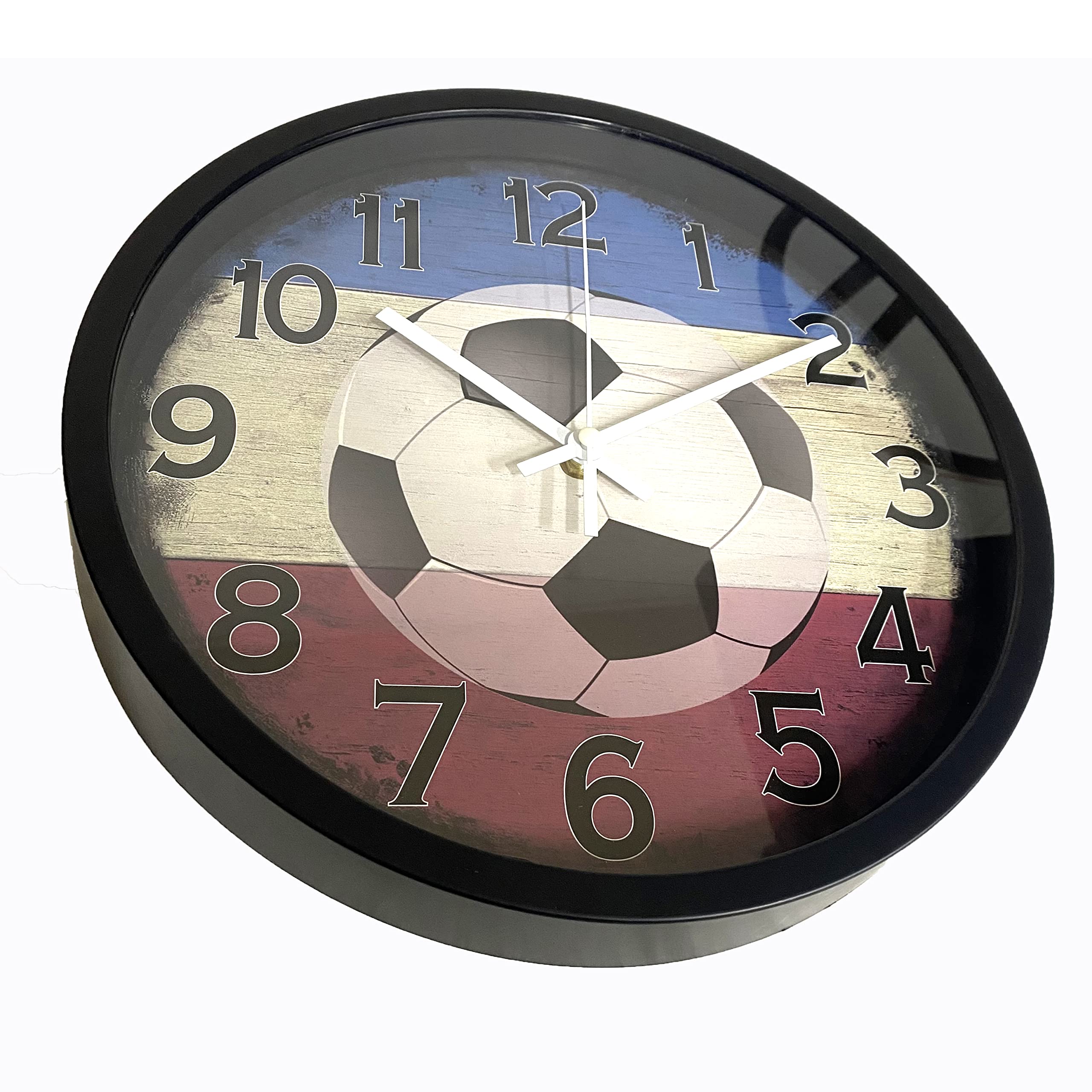 GOGO Home Brand Football Player Scores Goal Wall Clock 30x30 cm