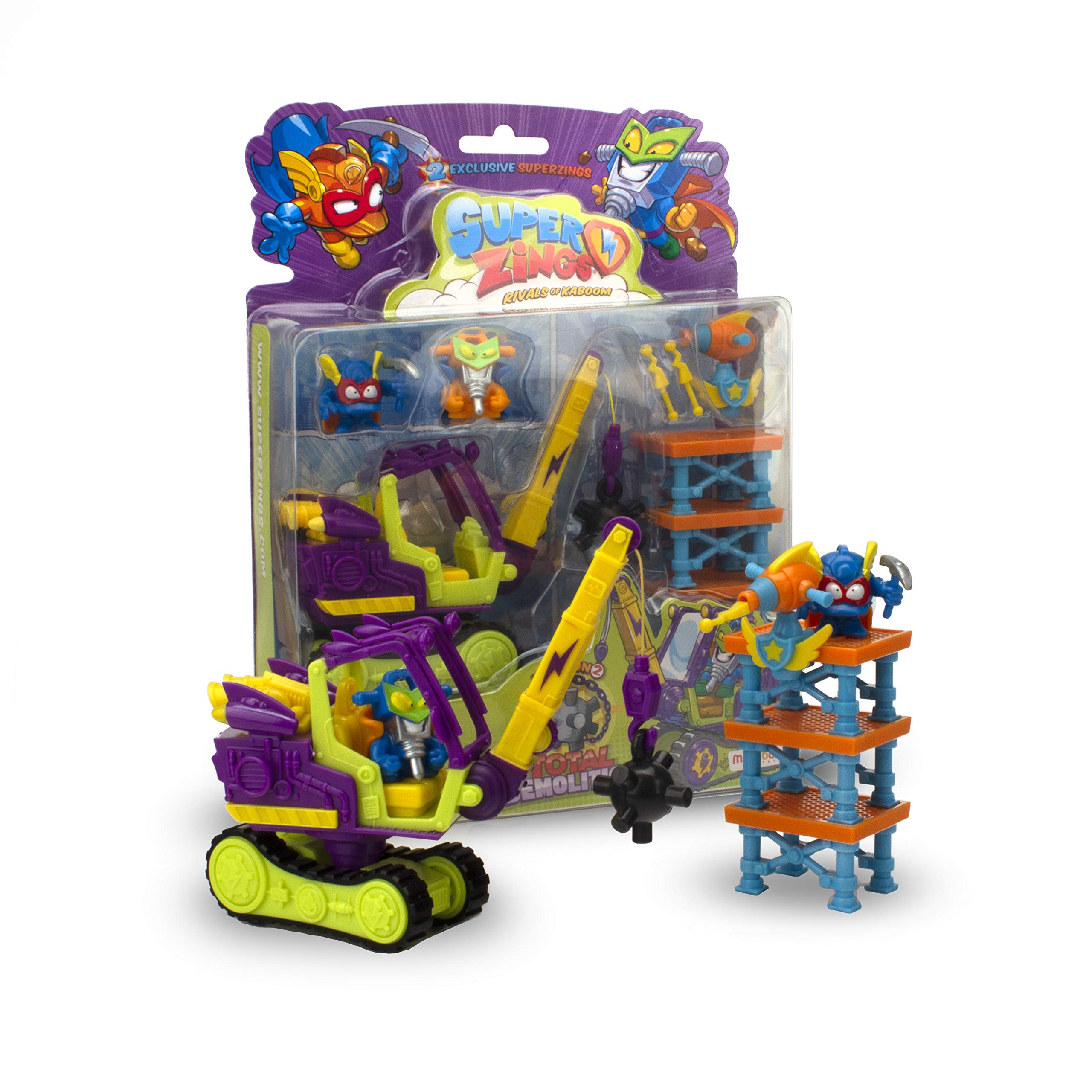 SUPERTHINGS RIVALS OF KABOOM - Series 2 - Demolition Mission 2 - Contains 2 Collectible Figures, 1 Demolition Machine and 1 Tower