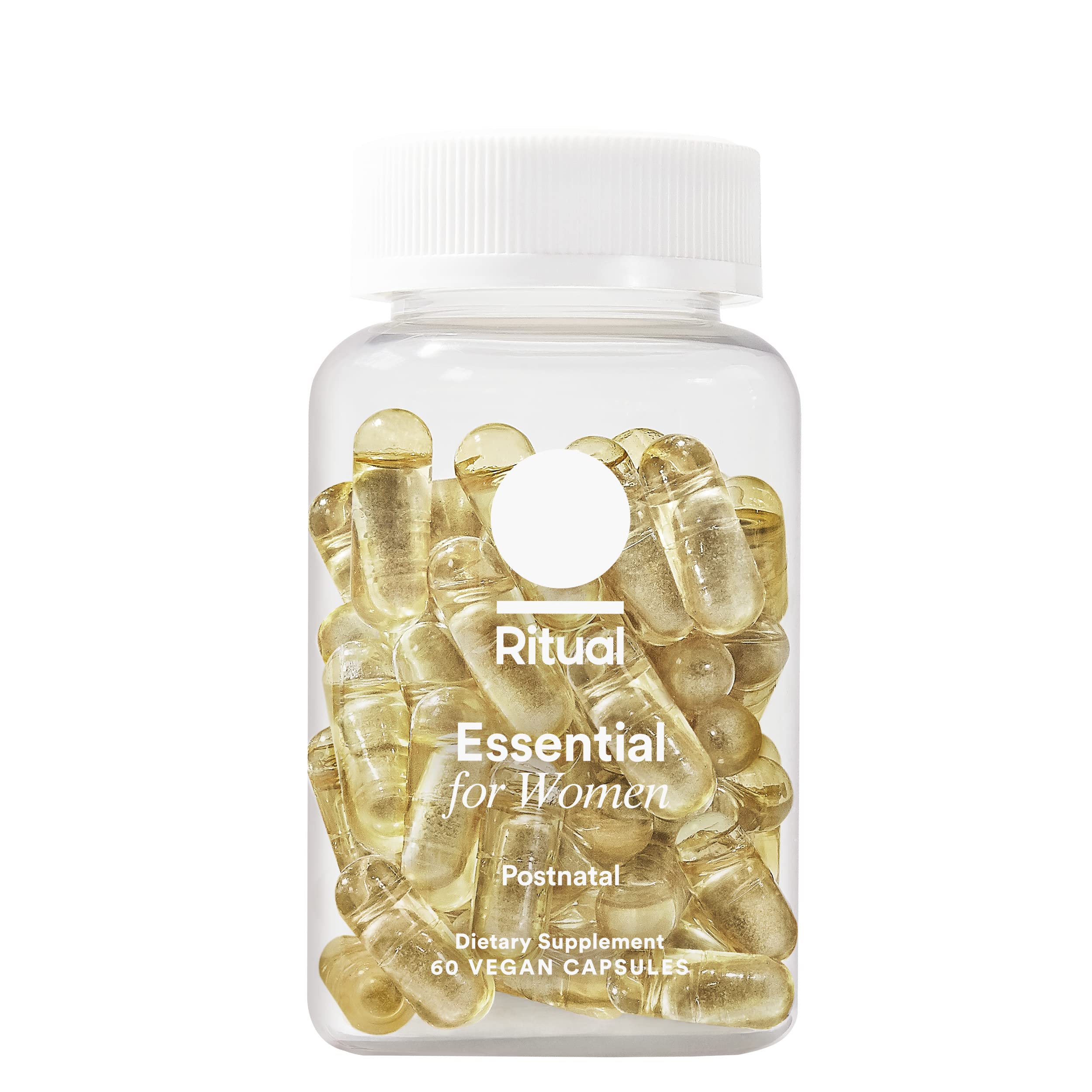 Ritual Essential for Women Postnatal Multivitamin - Postpartum Vitamin - Omega-3 DHA & Choline for Lactation Support, Vitamin A, C, D3 & Zinc for Immune Function Support*, B12, Iodine, Biotin, 30 Day