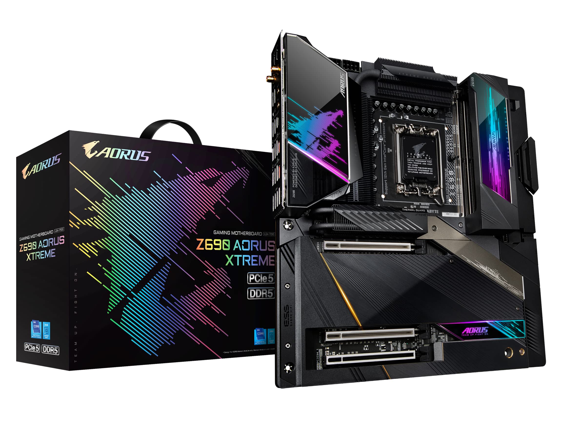 GIGABYTEZ690 AORUS Xtreme (LGA 1700/ Intel Z690/ EATX/ DDR5/ Quad M.2/ PCIe 5.0/ USB 3.2 Gen2X2 Type-C/Intel WiFi 6E/ AQUANTIA 10GbE LAN/Intel Thunderbolt 4/ Motherboard)