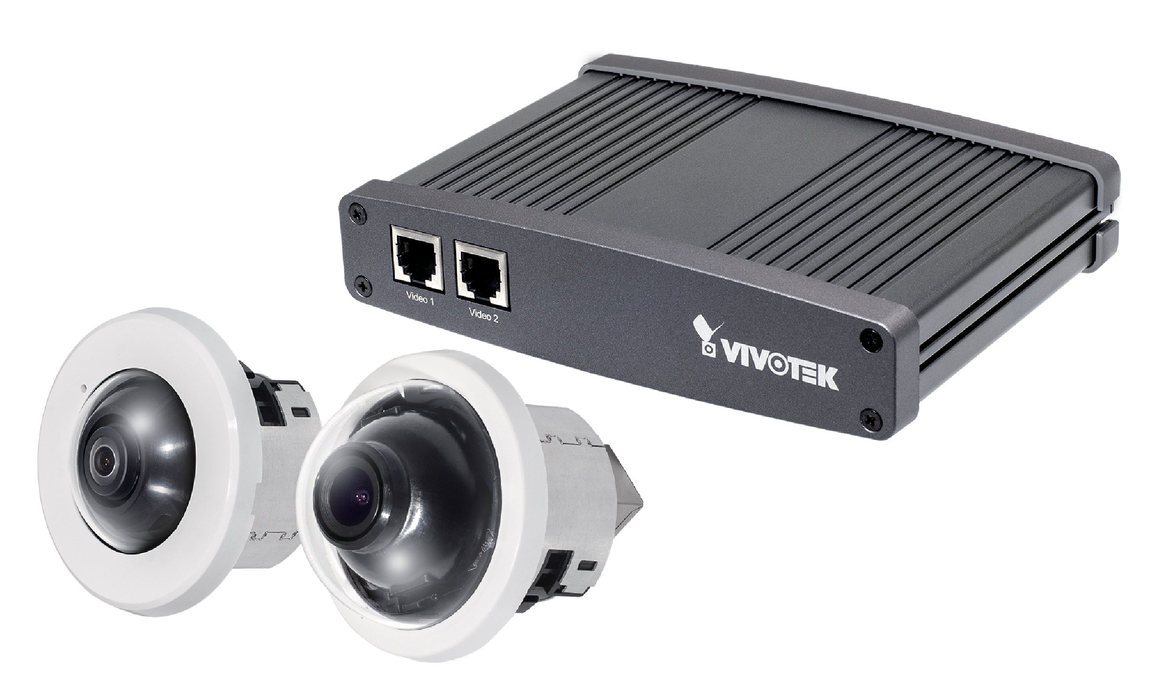 VivotekVC8201 M33 (8 M) Split Network Camera System with 2 Indoor Fisheye HSM: 2x 5MP with 8 m Cable Length