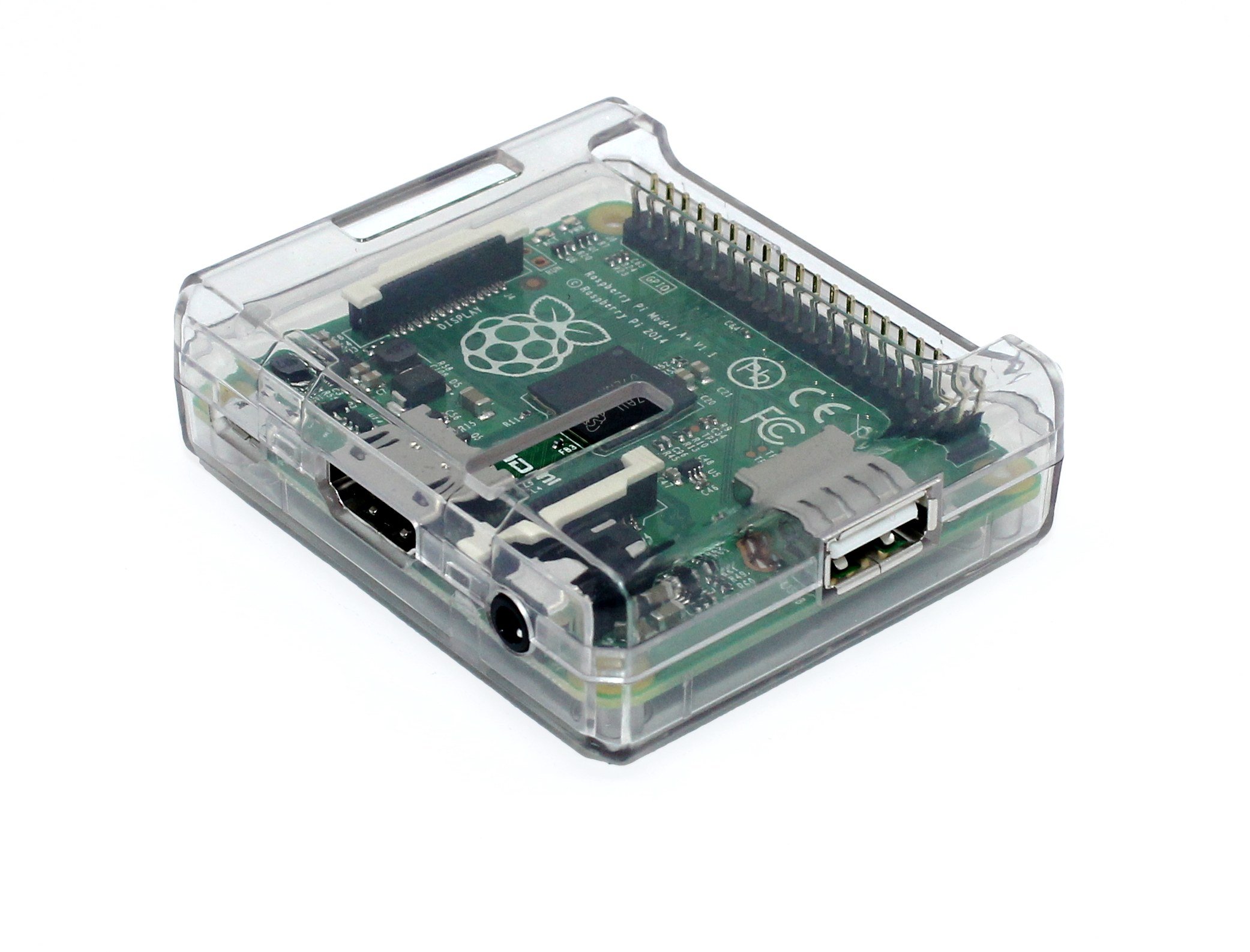 sb components Case for Raspberry Pi Model A+ (Plus) Colour: Clear Transparent Access to All Ports