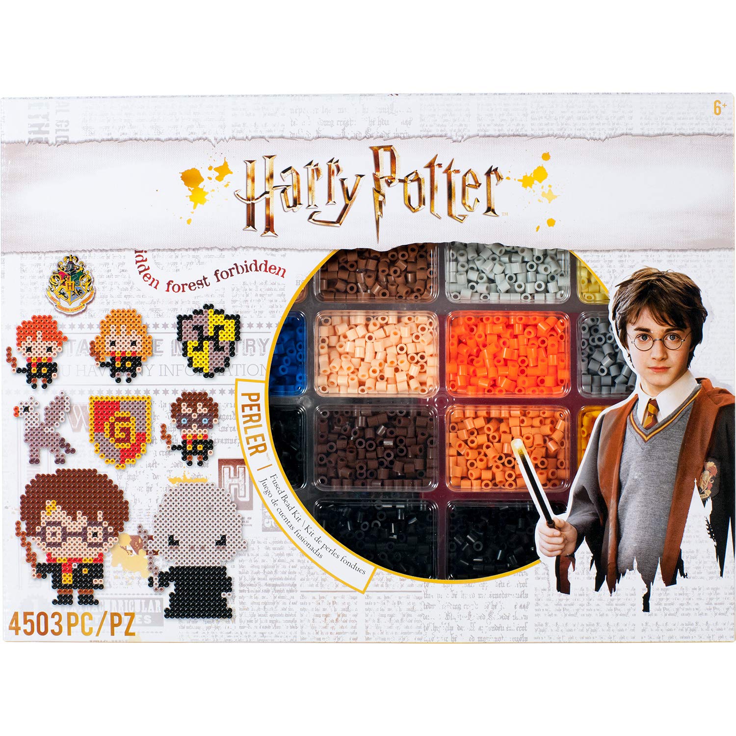 Perler 80-54345 Harry Potter Fuse Bead Kit for Kids and Adults, Comes with 19 Patterns, Multicolor, 4503pcs