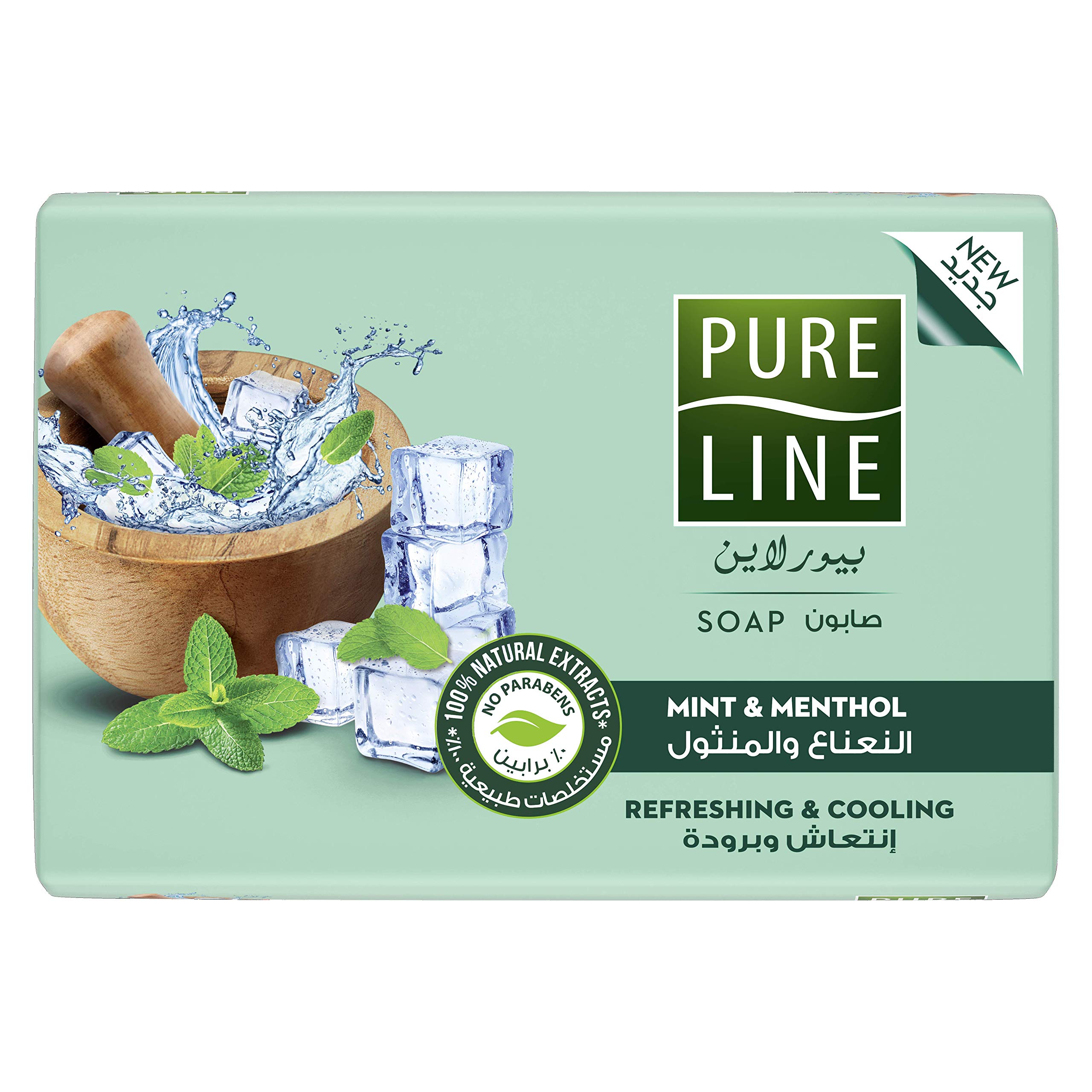 Pure Line Bar Soap With Mint & Menthol, 120 Gm