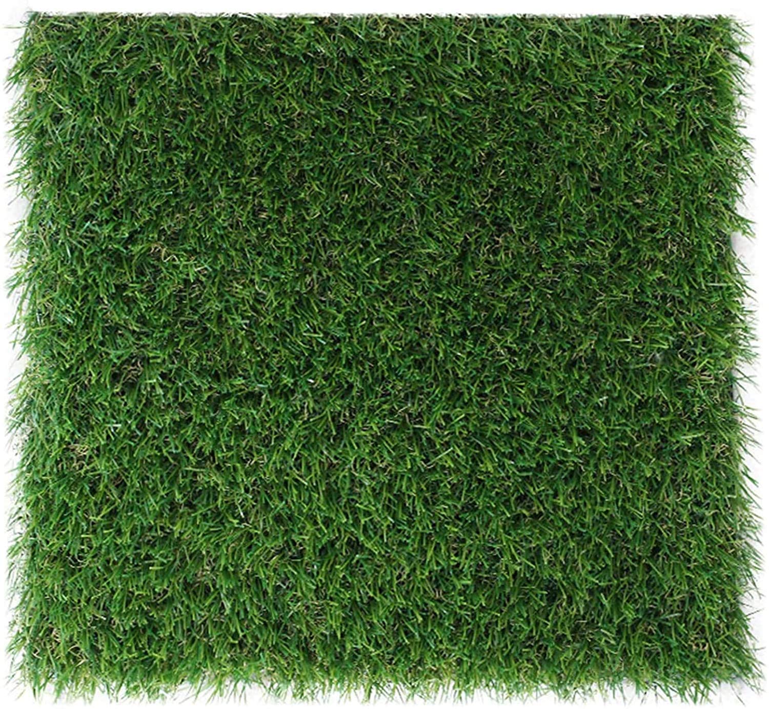 GL Artificial Grass Mat Square Shape, Realistic Synthetic Grass Indoor Outdoor Rug, Garden Lawn Landscape for Pets,Fake Faux Grass Rug with Drainage Holes 6FT X 6FT(36 Square FT)