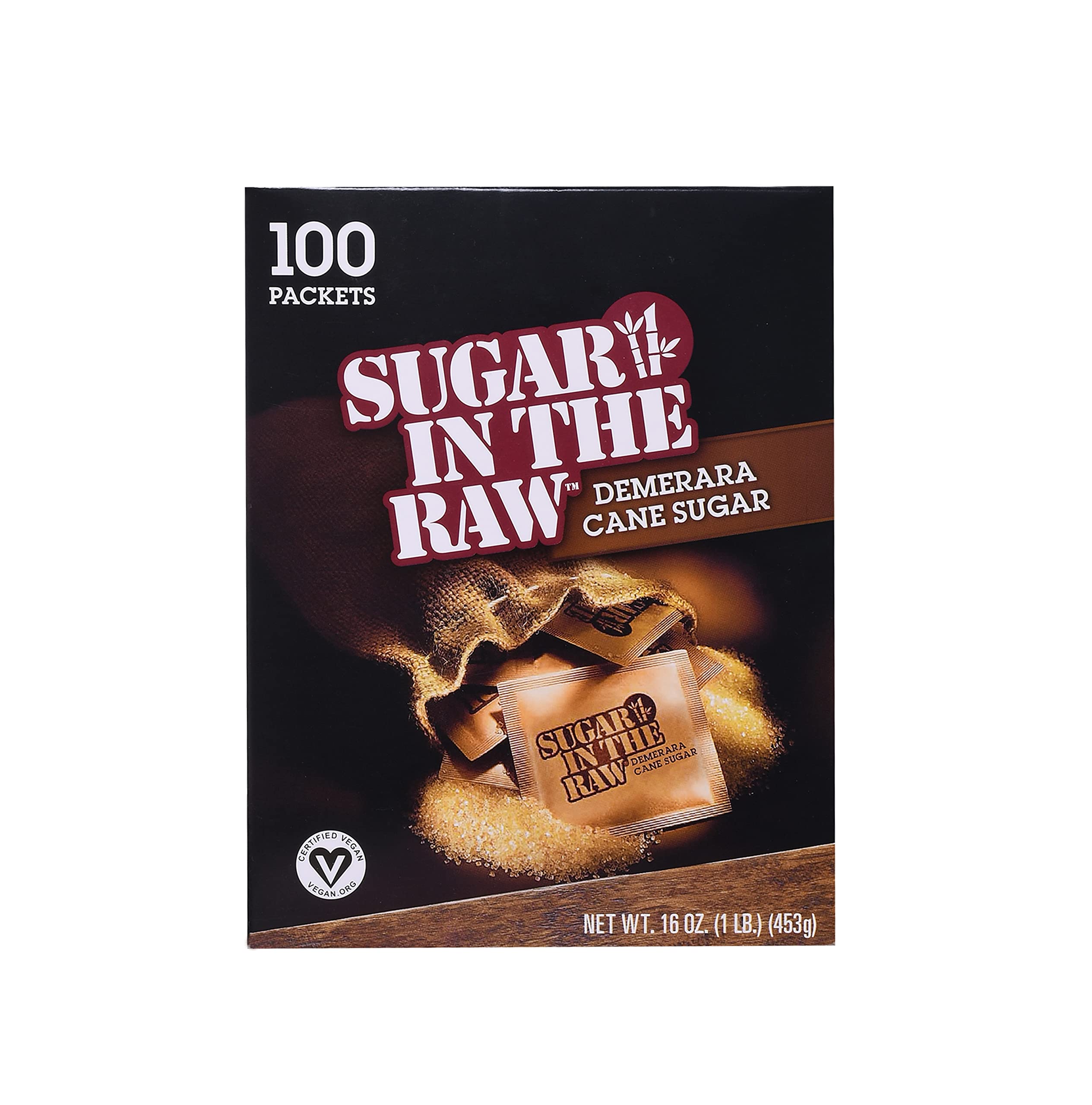 IN THE RAW Sugar Demerara Sugar, 453 gm, 100 Sachets