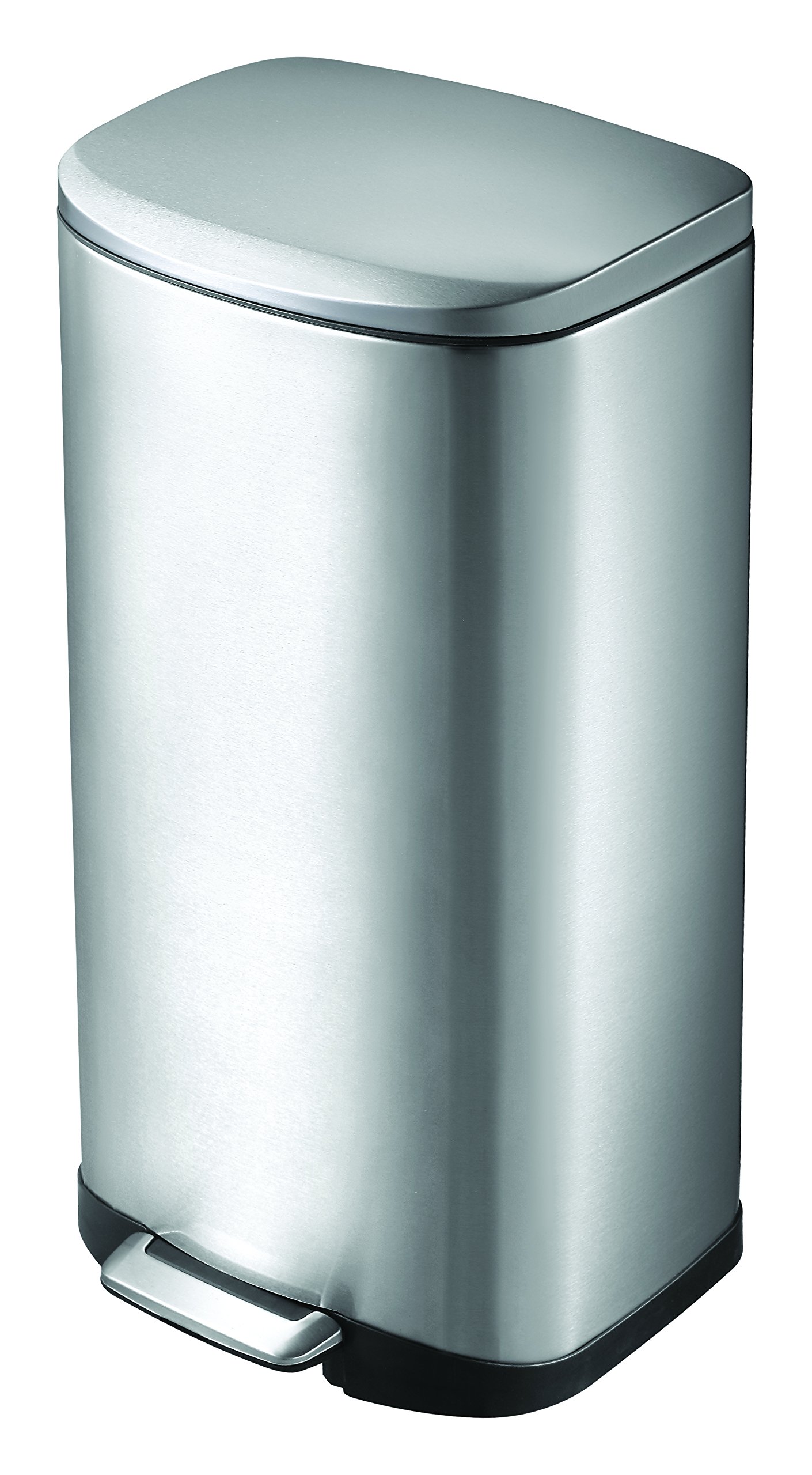 EKO Della Step Bin, Metal, Matt Stainless Steel, 35.7 x 33.6 x 63.8 cm