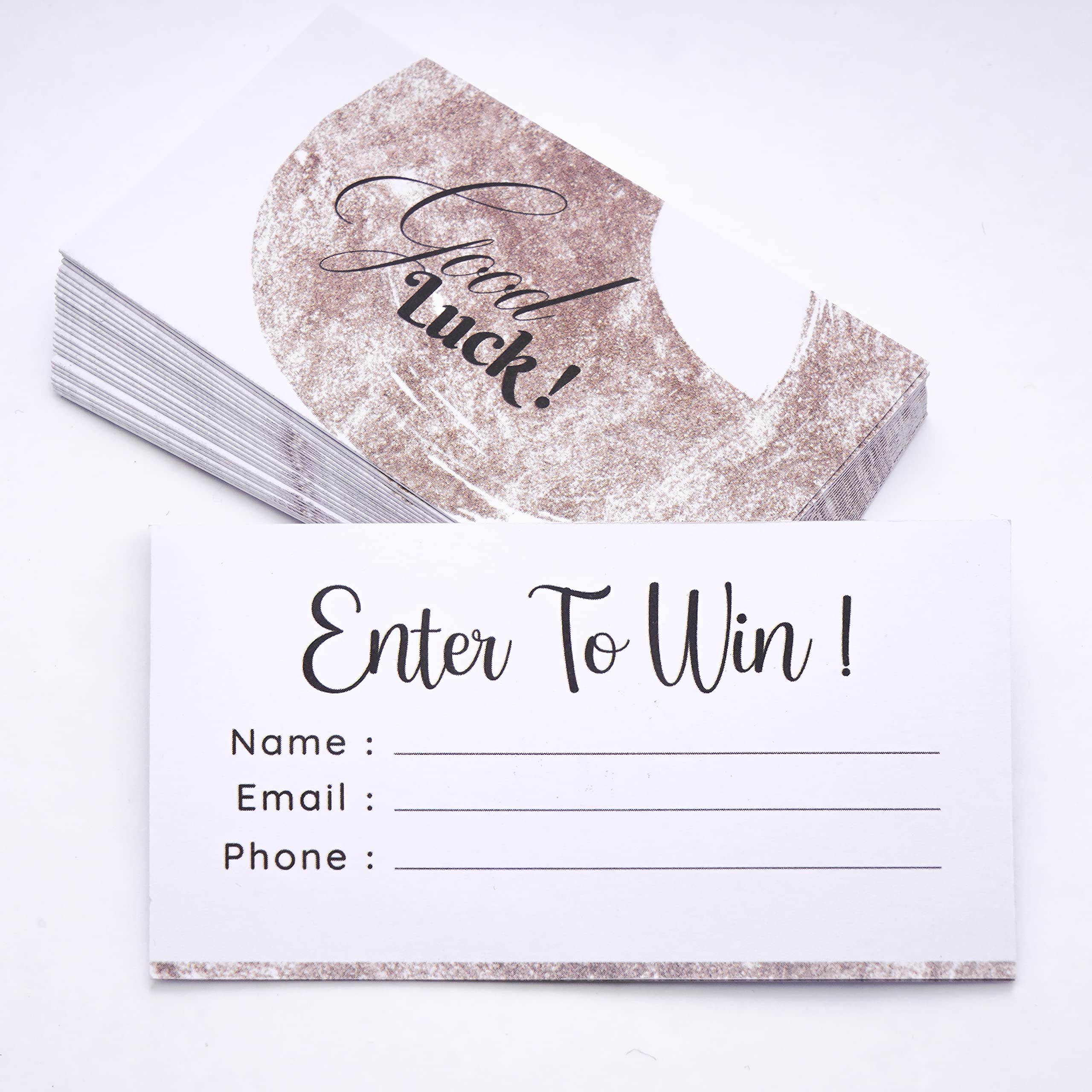 CLEVER SIGNS Raffle Tickets, 200-Pack, Enter to Win Cards, 3.5" x 2", Entry Form Cards for Contests, Auction Tickets for Ruffle, Entry Form Cards for Giveaway Contest, Raffle Tickets for Events