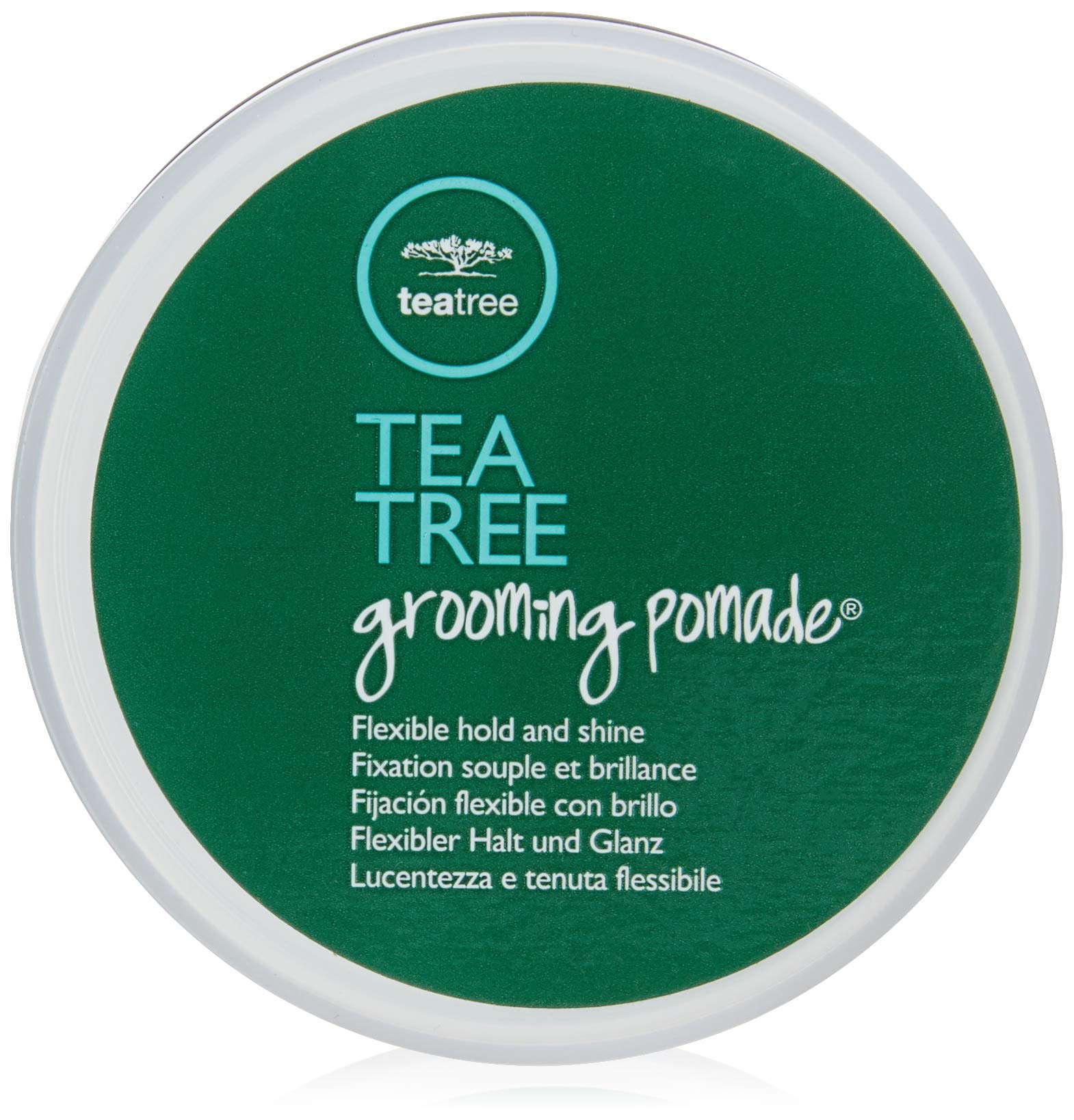 Tea TreeGrooming Pomade, Flexible Hold + Shine, For All Hair Types, Especially Wavy + Curly, 3 oz.