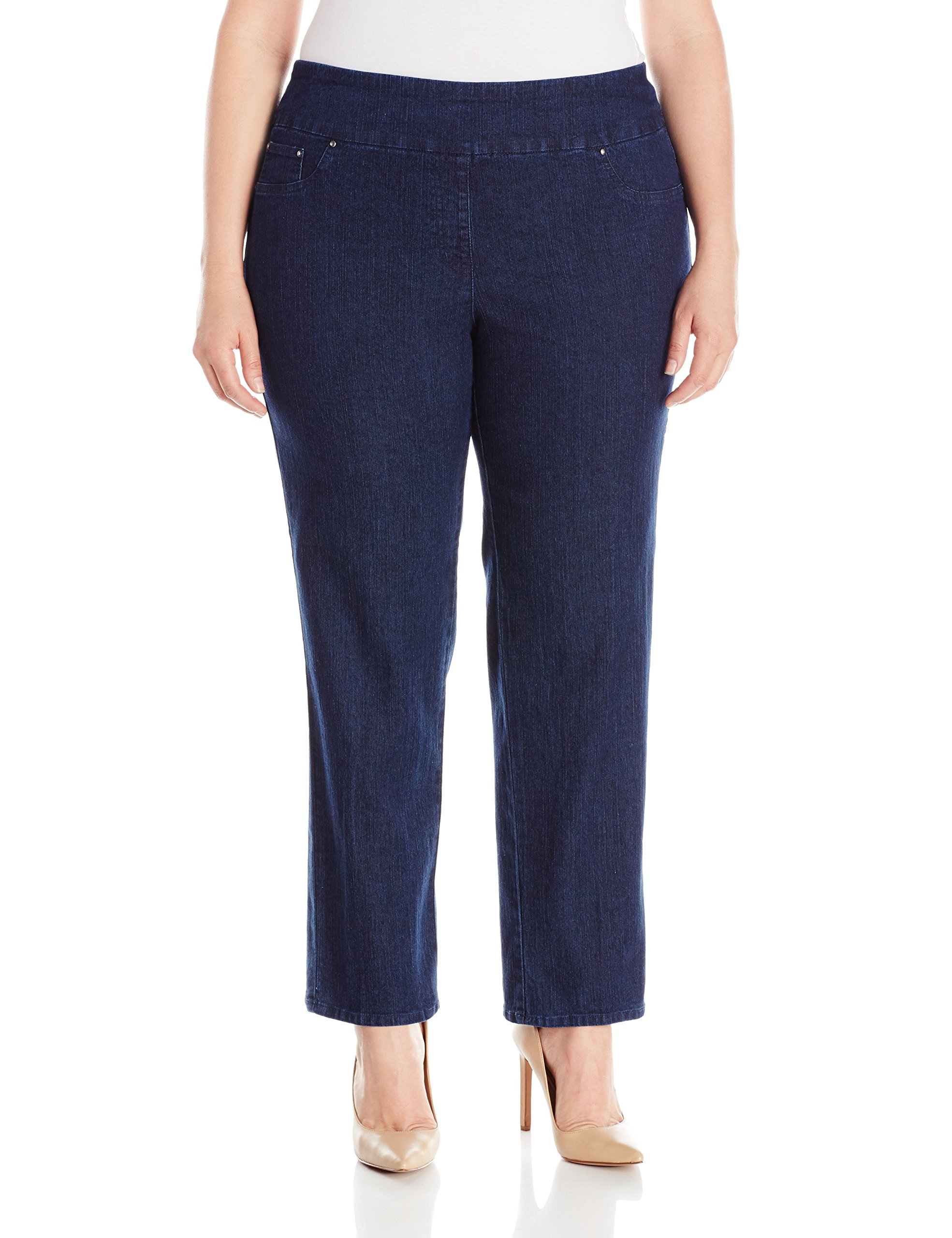 Ruby Rd. Women's Plus Size Pull-on Extra Strech Denim Jean