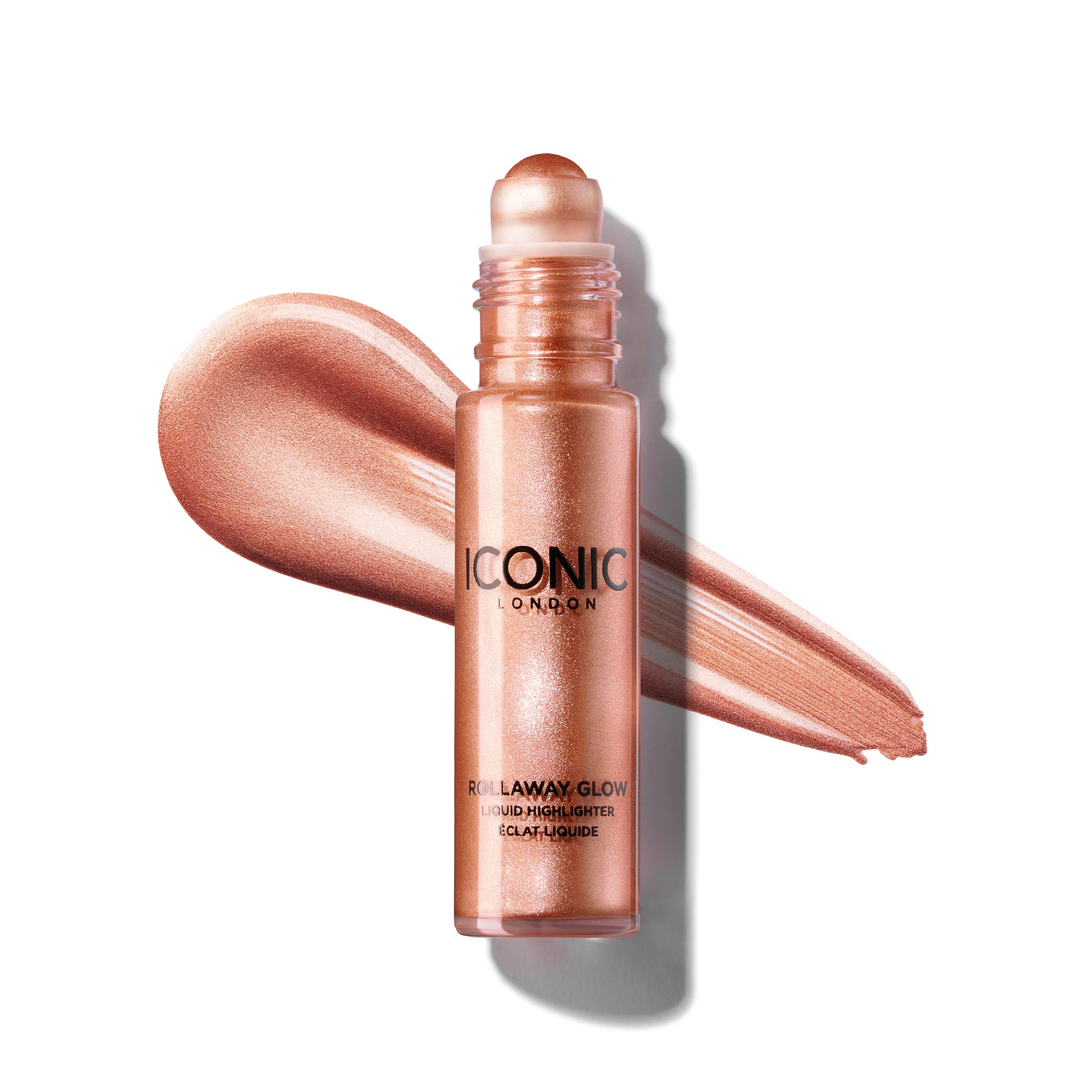 ICONIC London Rollaway Glow Highlighter Makeup, Rose Potion, 8 ml