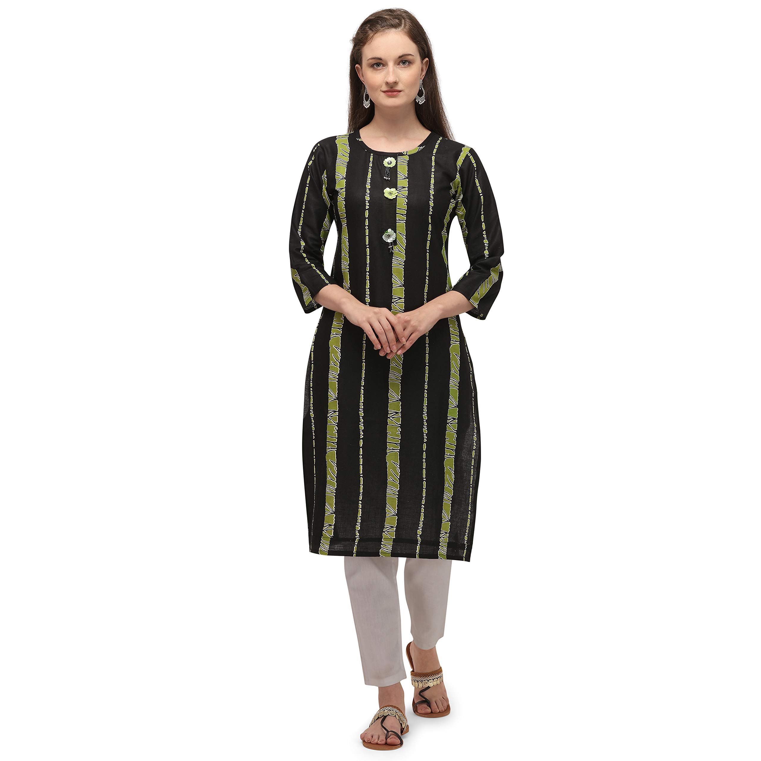 AvishaWomens Pure Cotton Printed Kurti