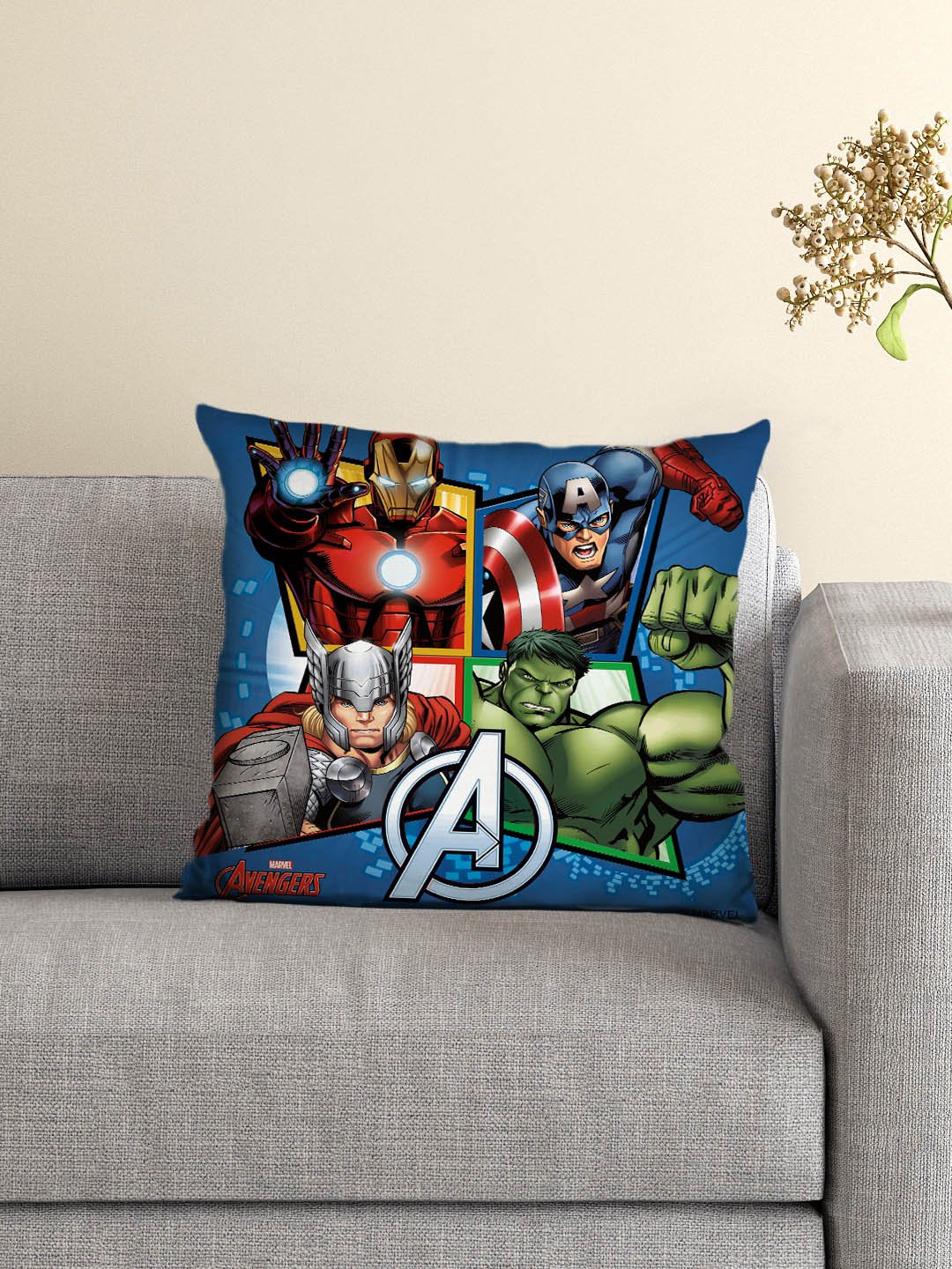 Marvel Athom Trendz Avengers Filled Cushion with Cover 40x40 cm (M10)