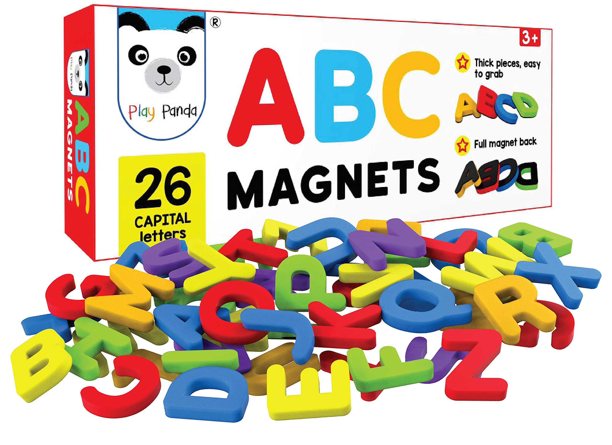 Play Panda ABC Magnets Capital Letters, Red