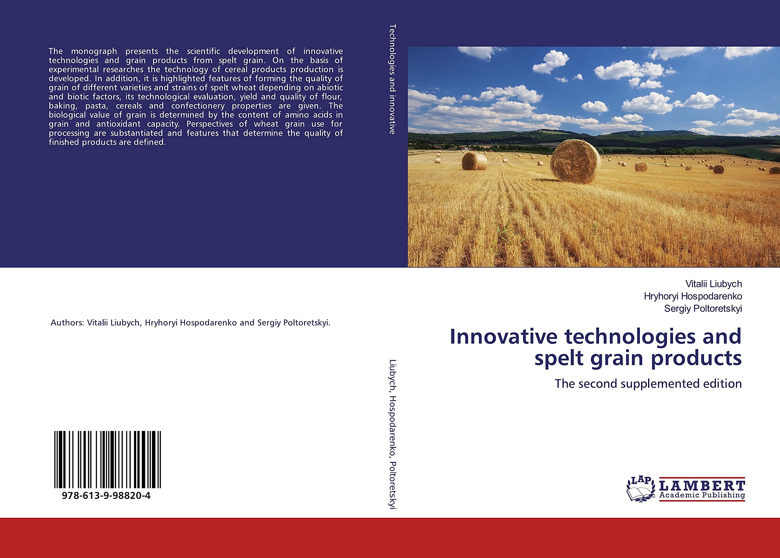 Innovative technologies and spelt grain products: The second supplemented edition