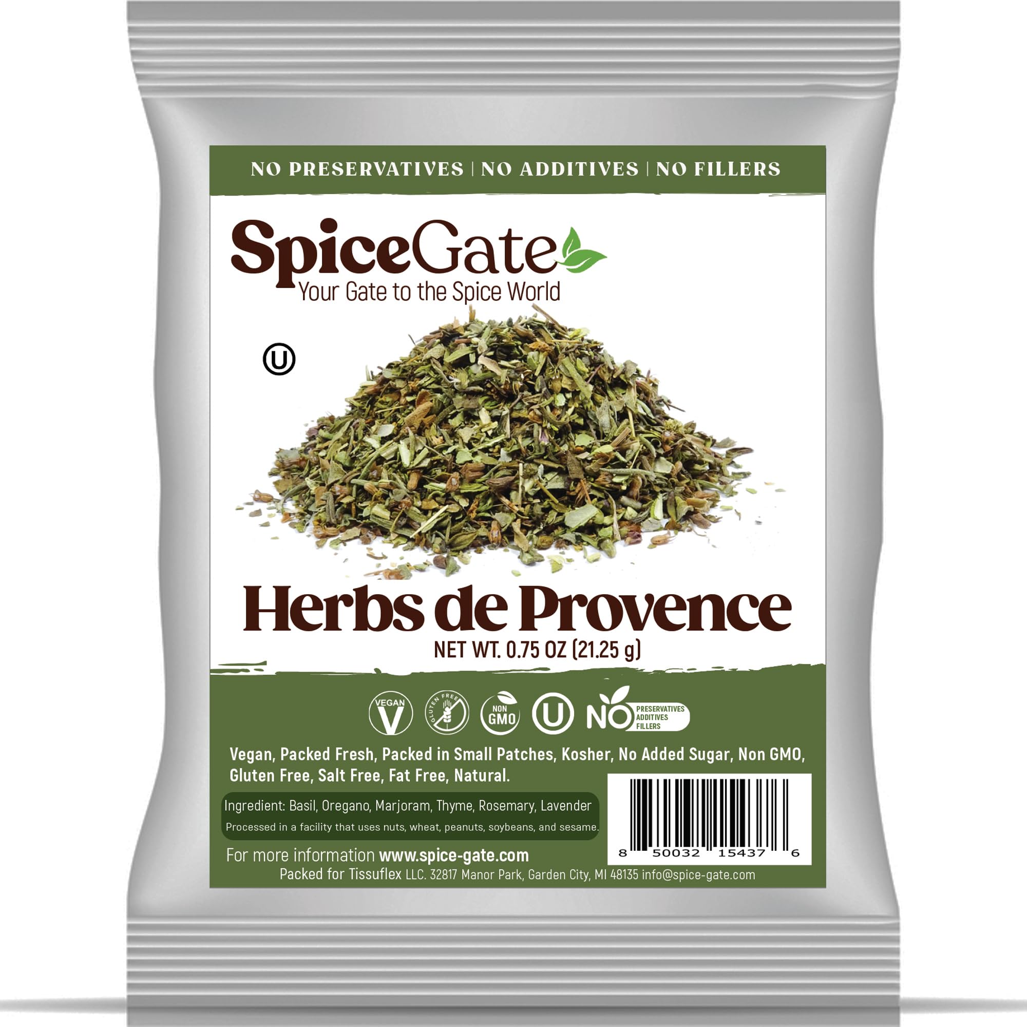 Spice GateHerbs De Provence (0.75 oz) Authentic herbs for salads and seasoning