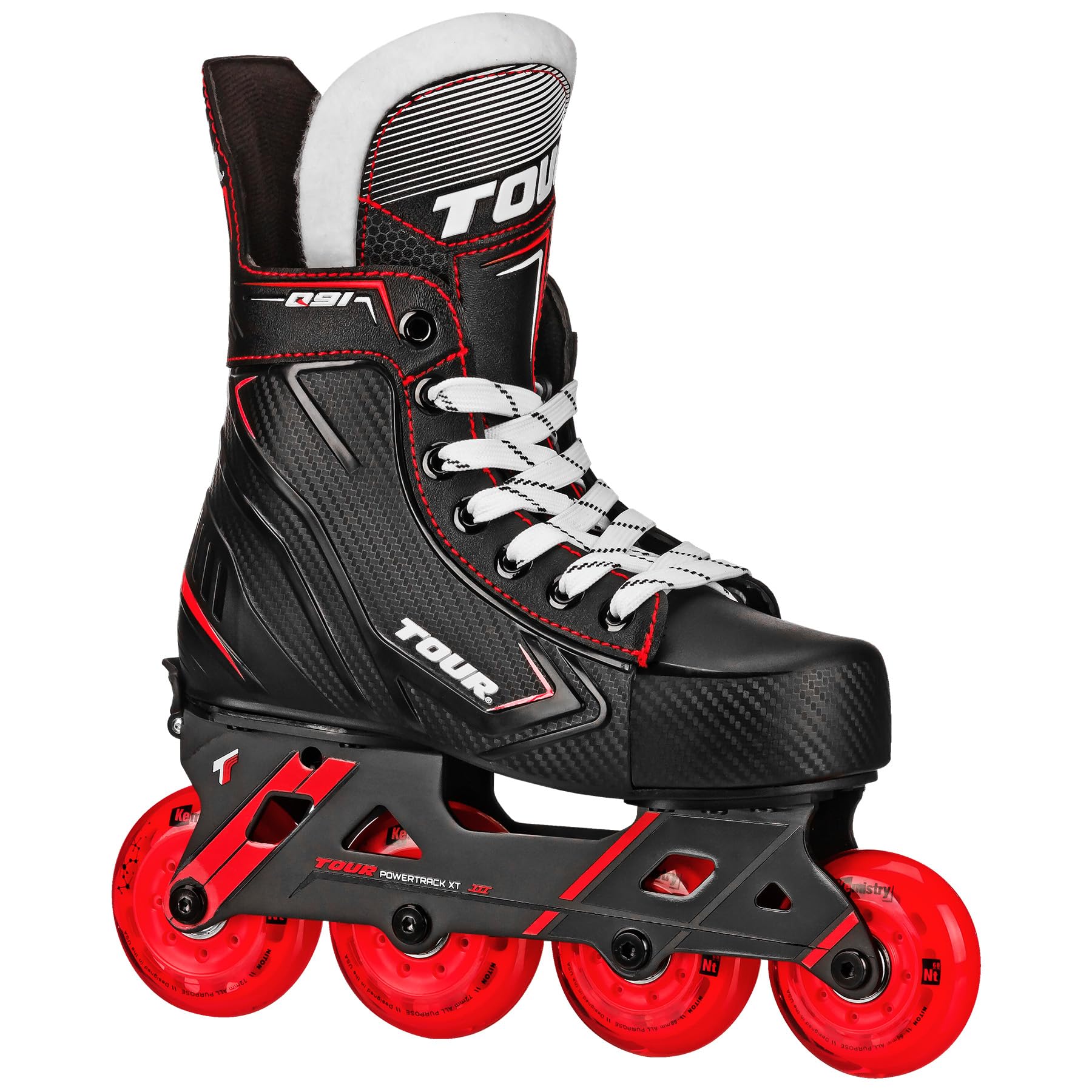 Tour Q91 Kids' Adjustable Inline and Roller Hockey Skates