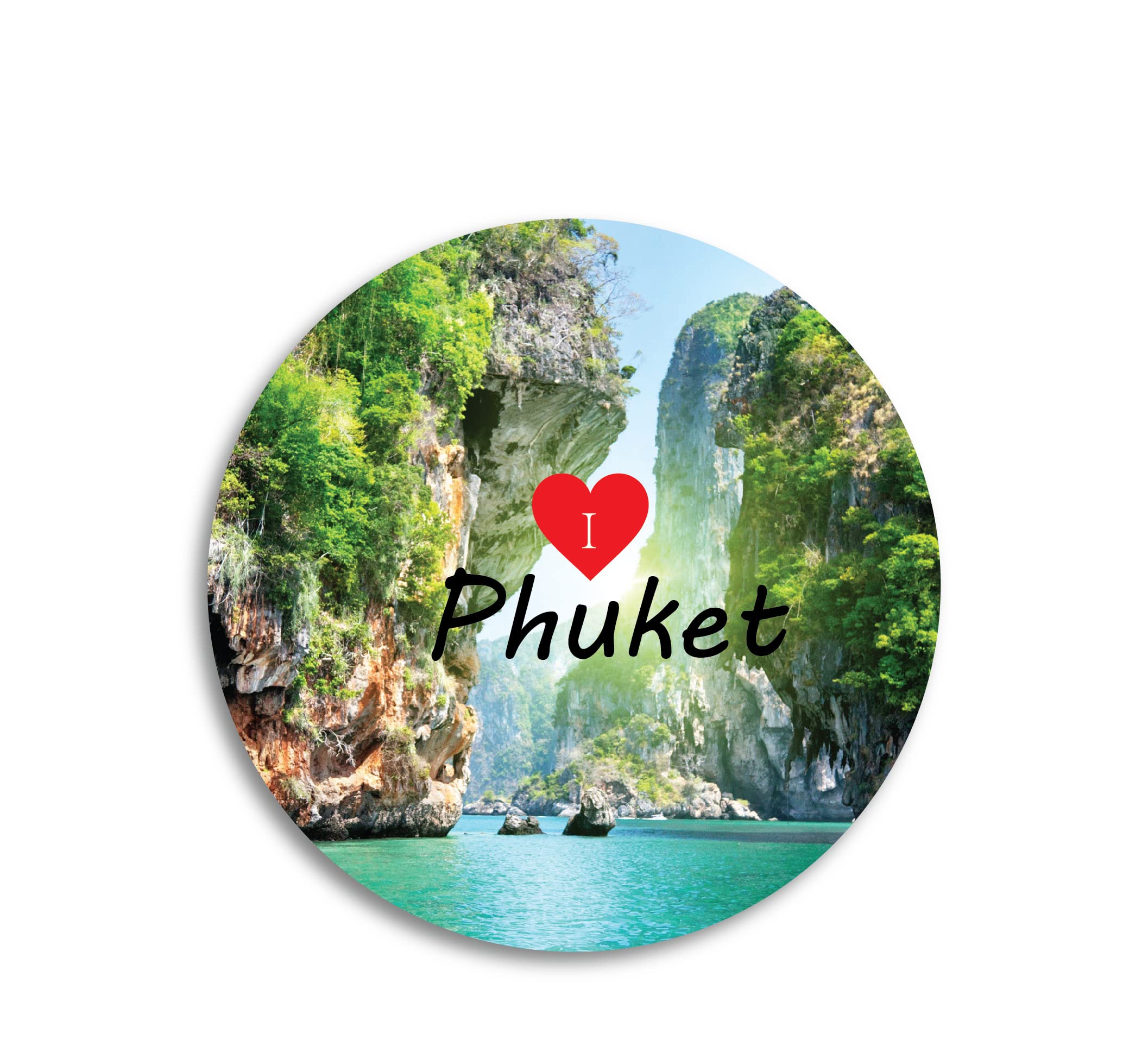 Thailand Phuket Fridge Magnets Souvenir Travel /Home/Kitchen Refrigerator Décor Multicolor (Pack of 1) L x H 4 x 4 Inch (Design 9)