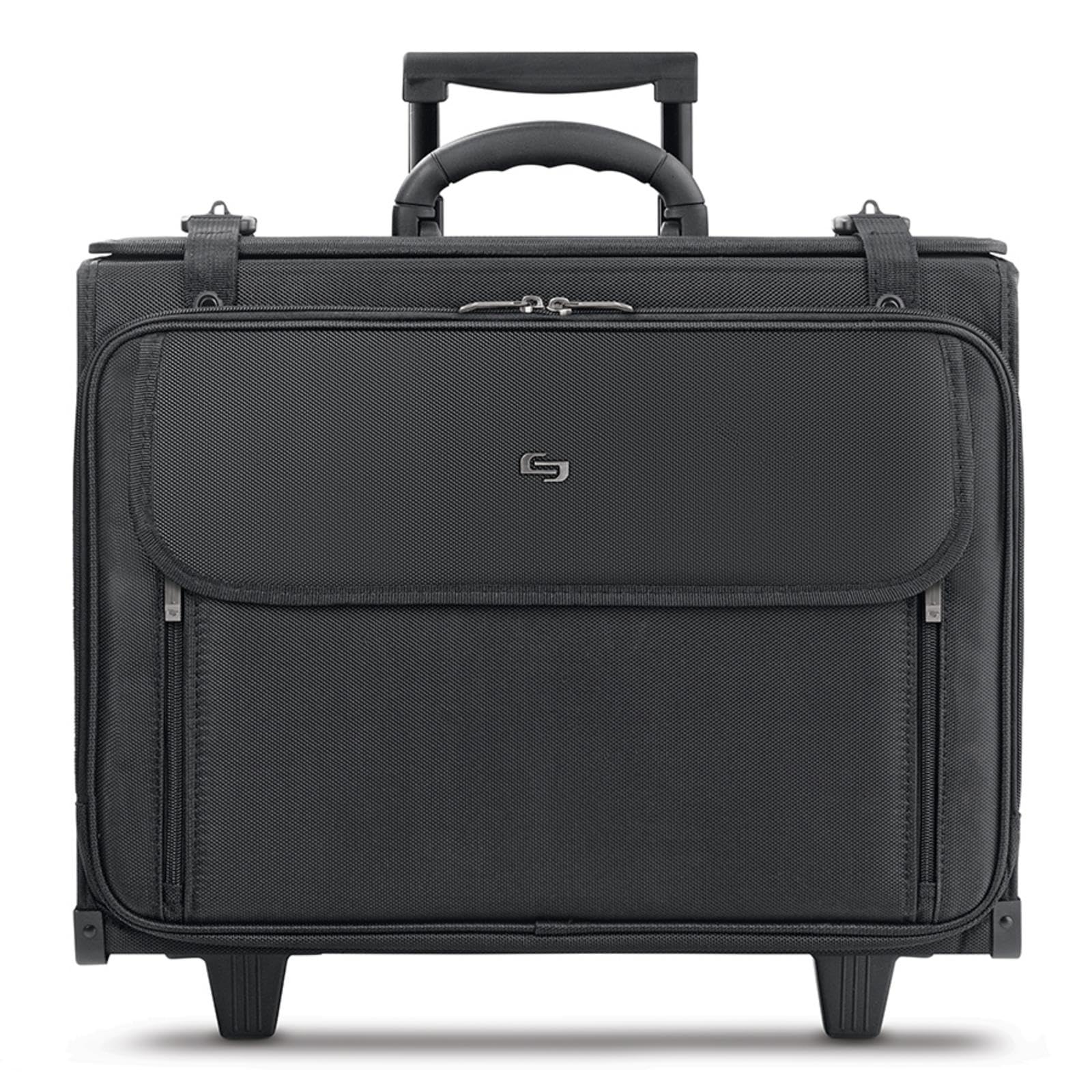 Solo New York B1514 Classic Rolling Catalog Case, 16", 17 1/2 X 8 X 14, Black (Uslb1514), Black, One Size, Classic 17" Rolling Catalog Case