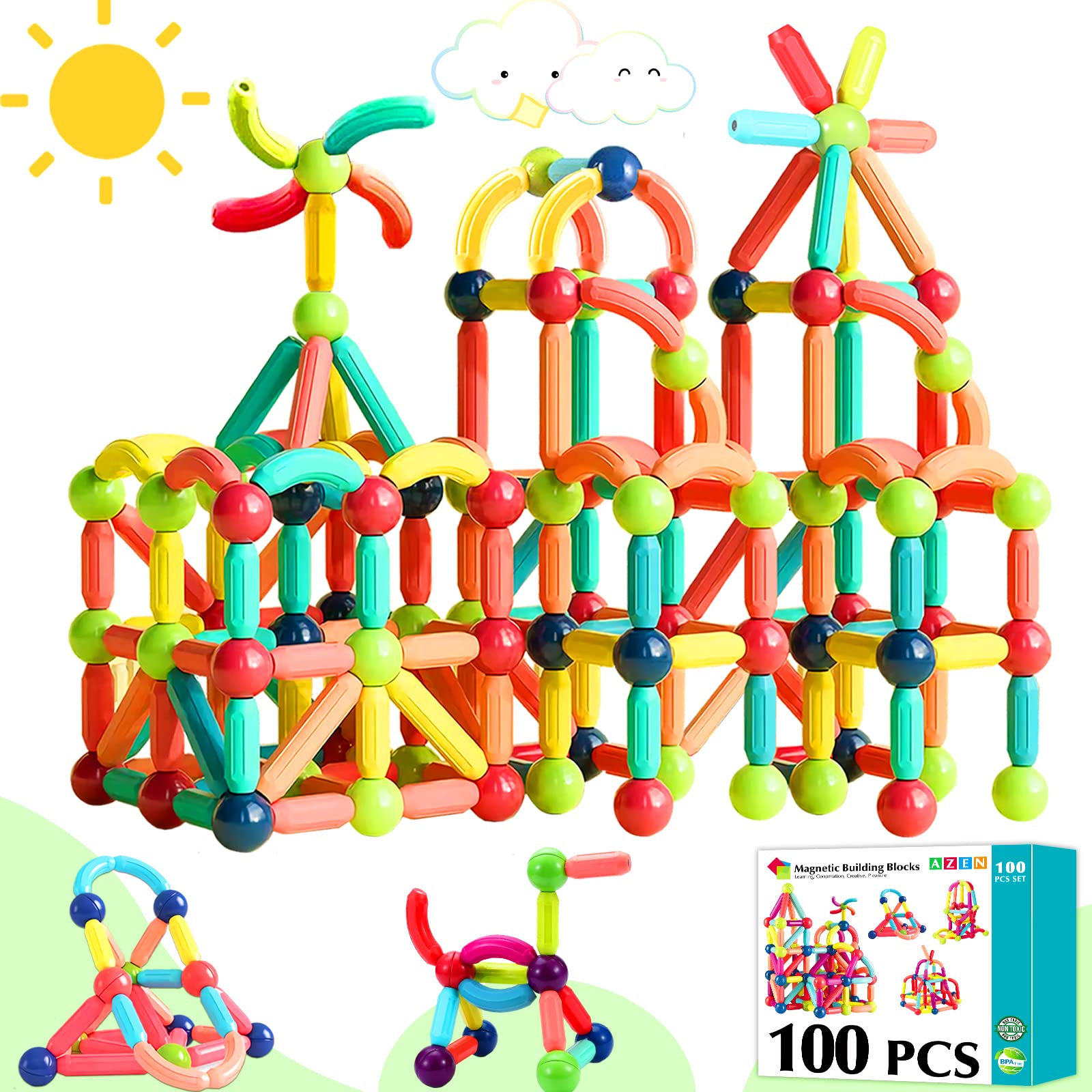 AZEN 100PCS Building Blocks