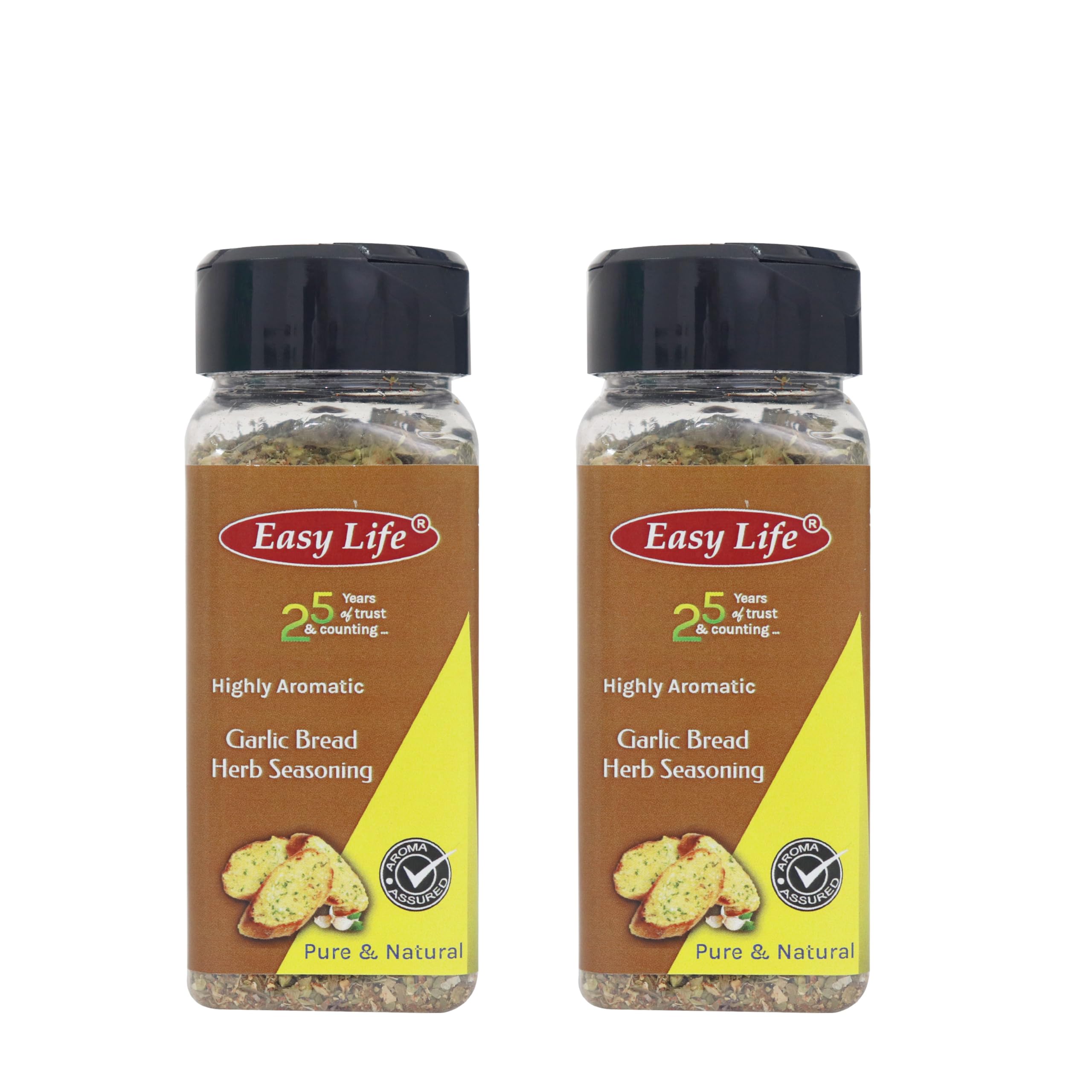 Easy Life Garlic Bread Herb Seasonings 30g Combo [Pack of 2 Seasonings for Garlic Bread or Sauce with Olive Oil dressings and with Cheese in Pizza or Pasta toppings]