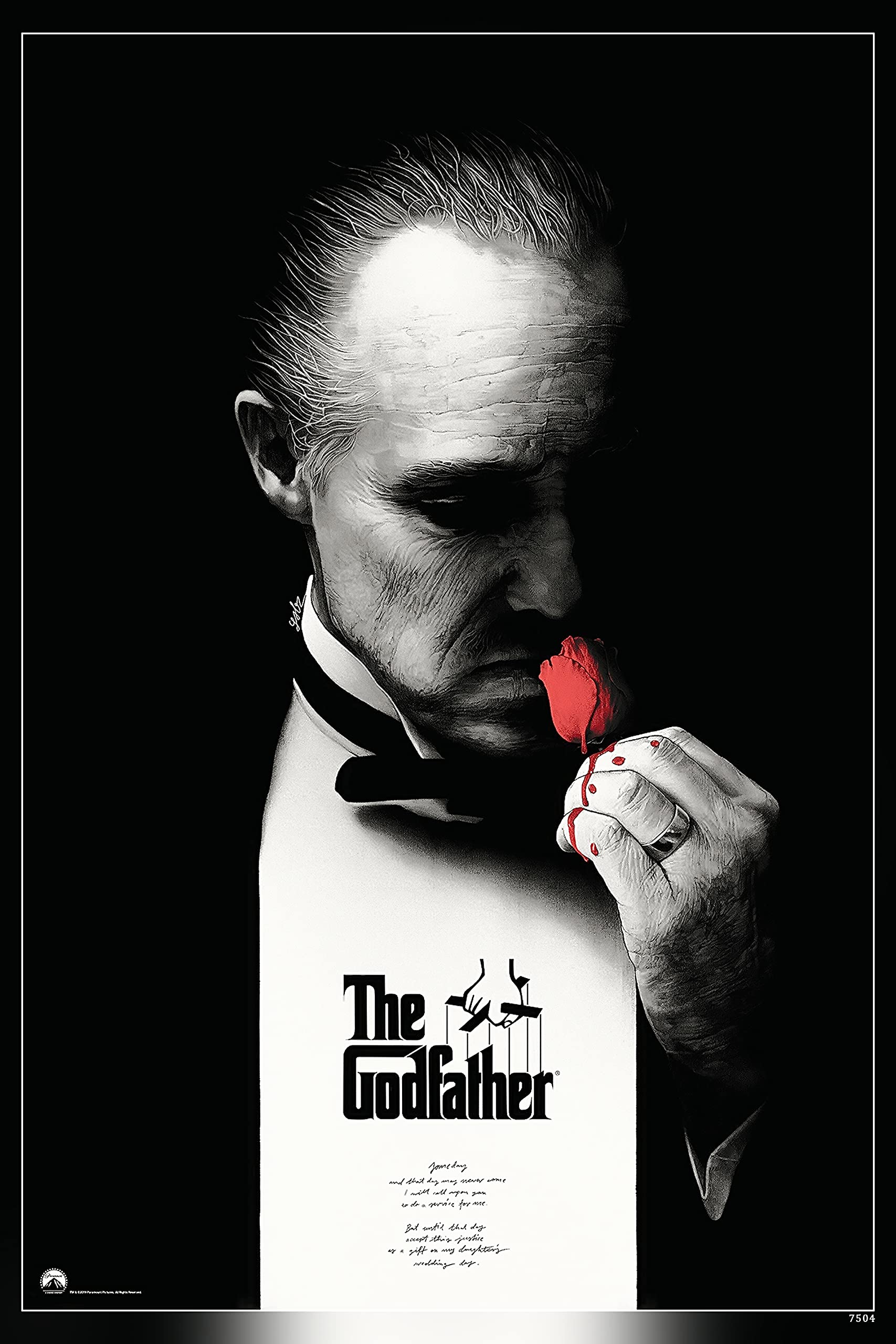 PostersWorld The Godfather (Movie) Poster Matte Finish Paper Print 12 x 18 Inch (Multicolor) S-7217