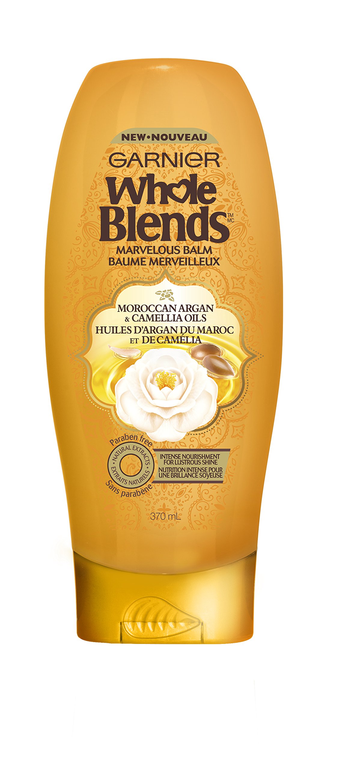 GarnierWhole Blends Illuminating Conditioner Moroccan Argan and Camellia Oils Extracts, 12.5 fl. Oz