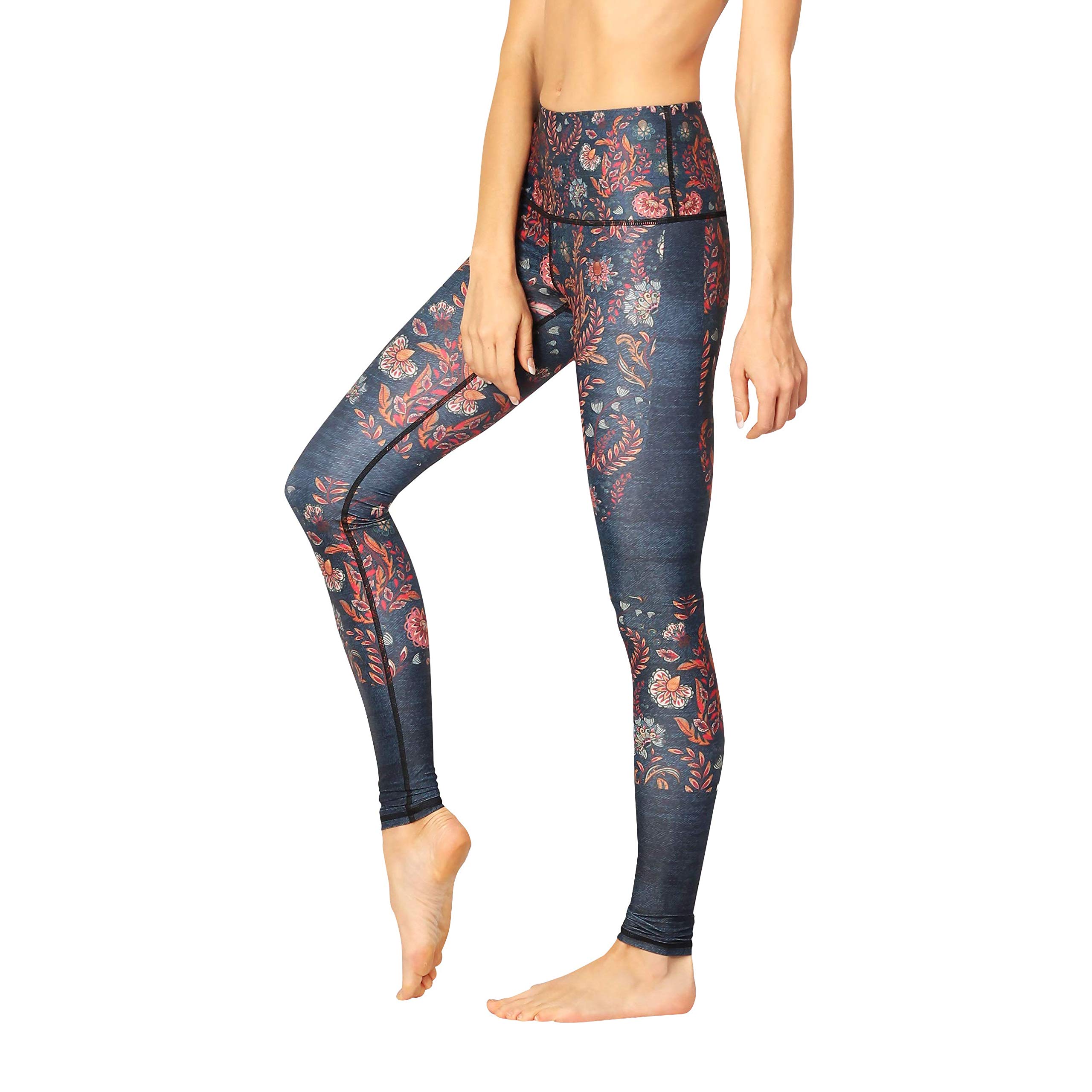 Yoga Democracy Festival Denim Printed Yoga Leggings