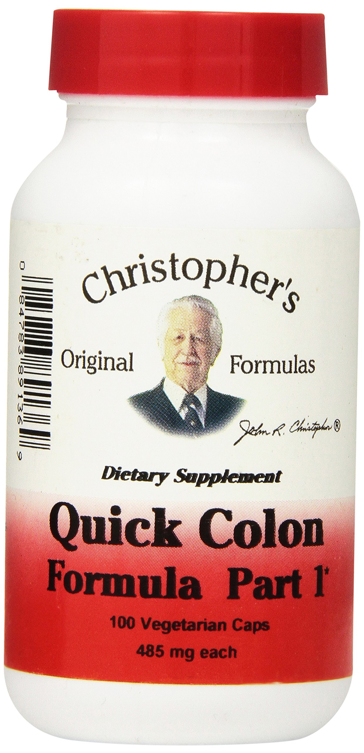 Dr. Christopher's - Quick Colon Part 1 - 100 Vegetarian Capsules (485 mg each)