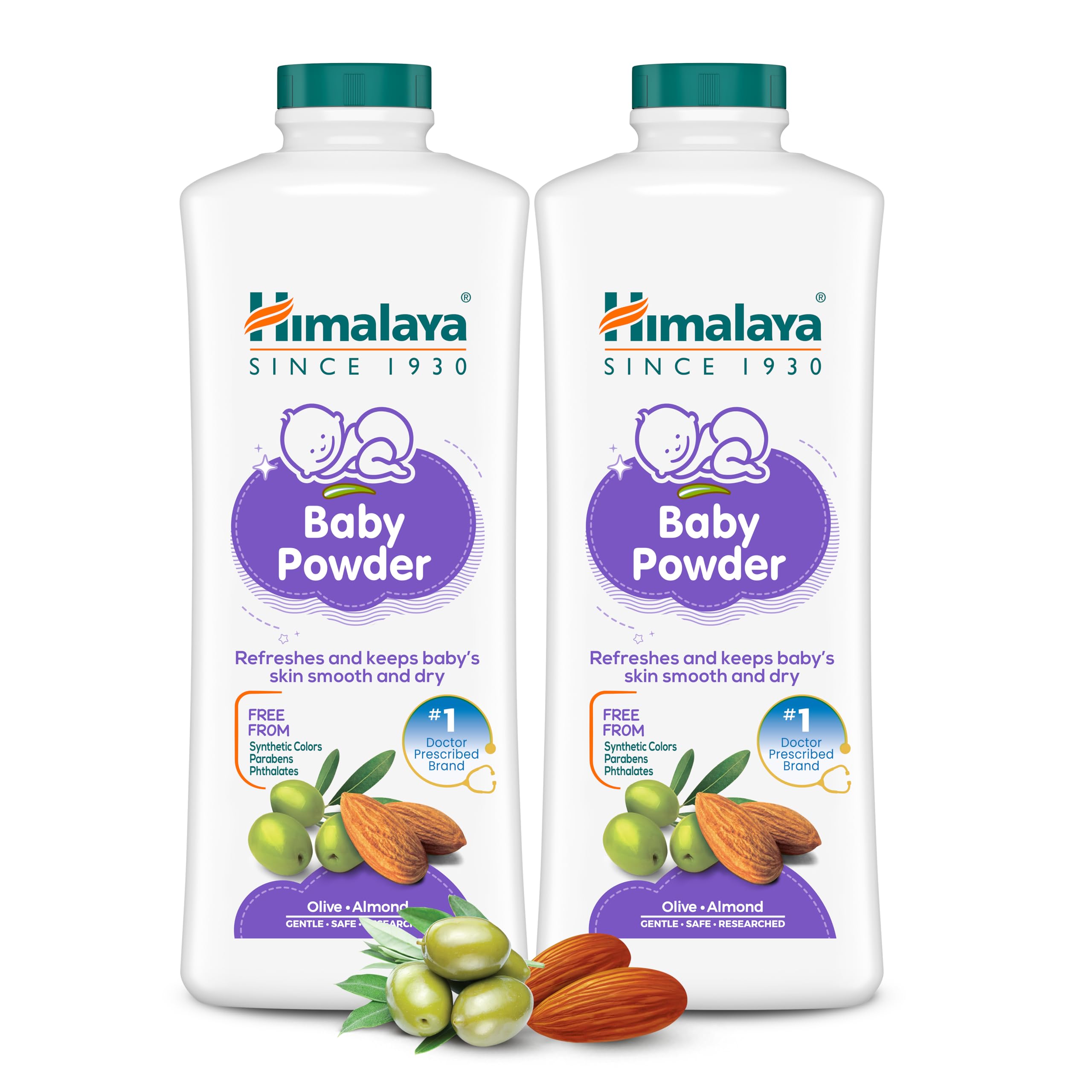 Himalaya Baby Powder 400 Gm (Pack of 2)