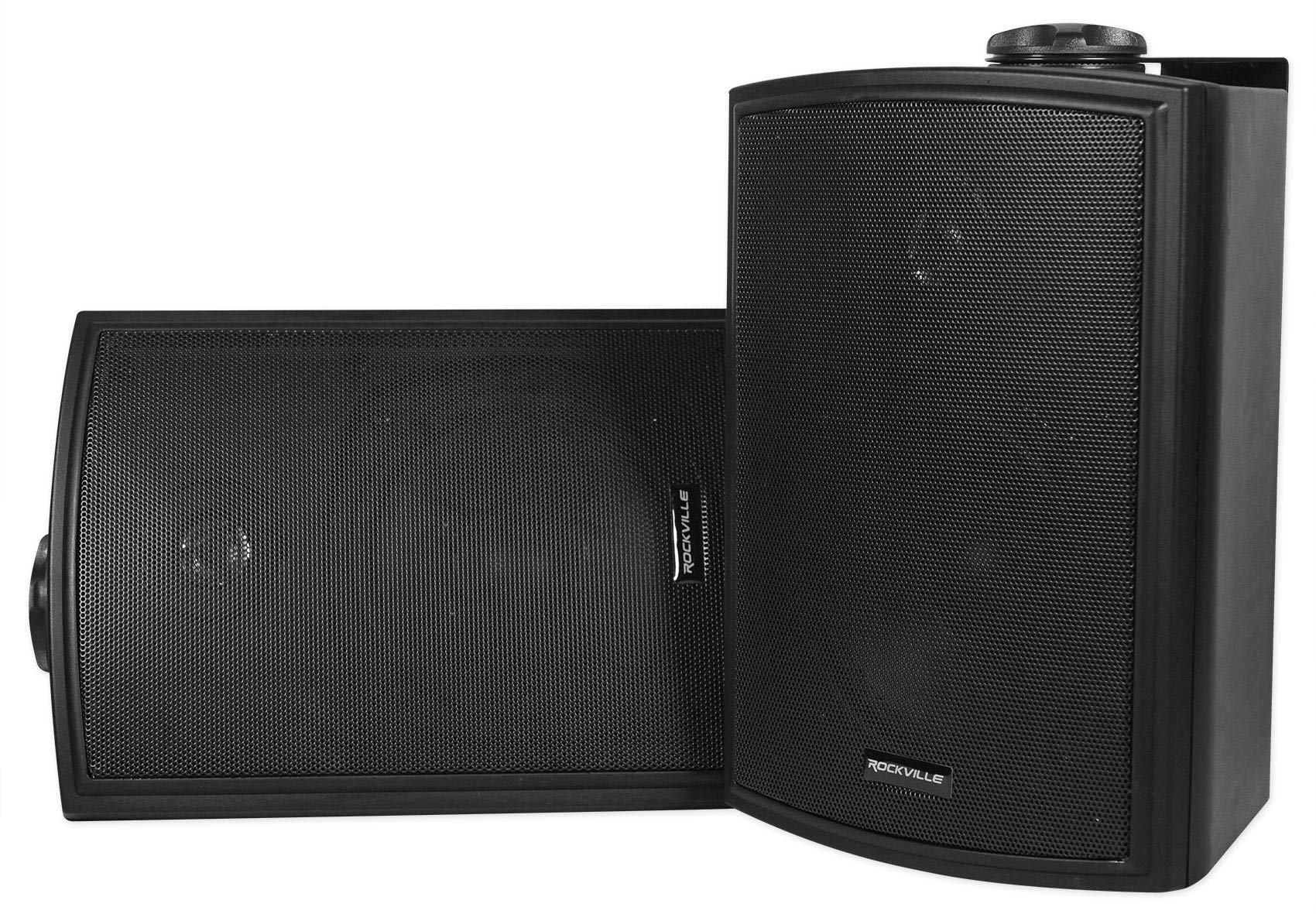 Rockville(2) HP5S BK 5.25" Outdoor/Indoor Swivel Home Theater Speakers in Black