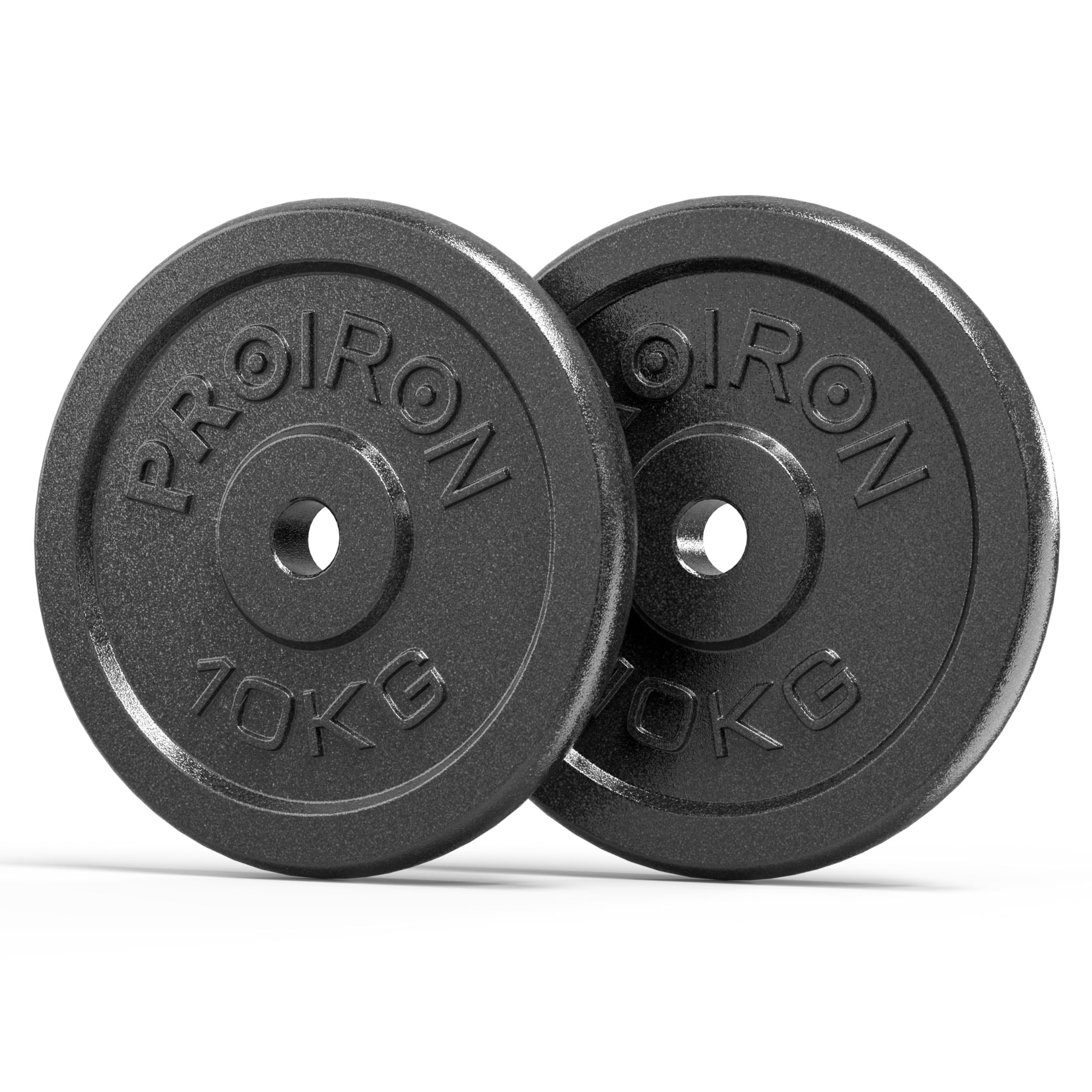 PROIRON Cast Iron Weight Plates Set 1.25kg,2.5kg,5kg,10kg (Choice of Sizes) for 1" Dumbbell Handle Bar