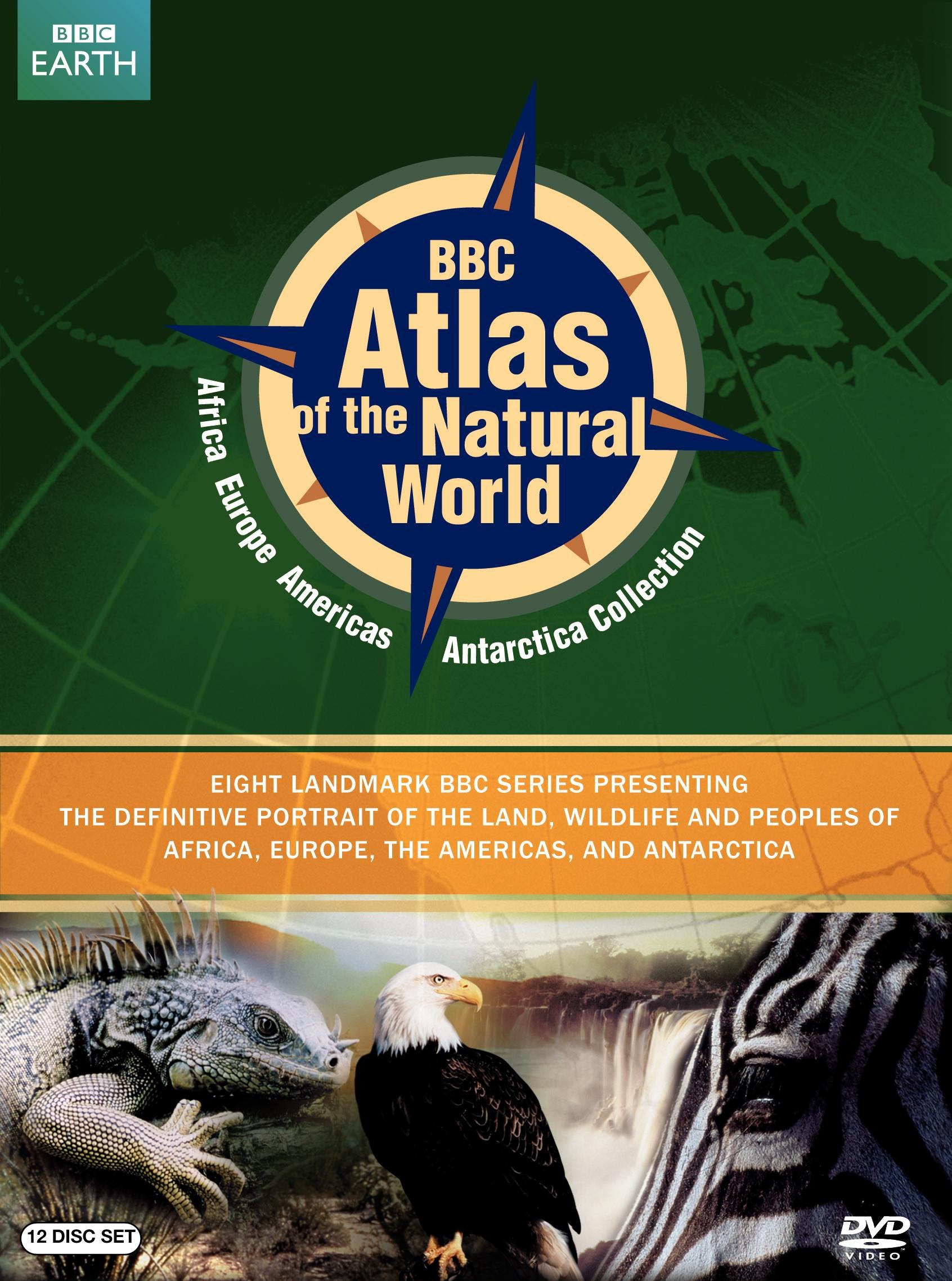 BBC Atlas of the Natural World Set: Africa, Europe, Western Hemisphere, Antarctica