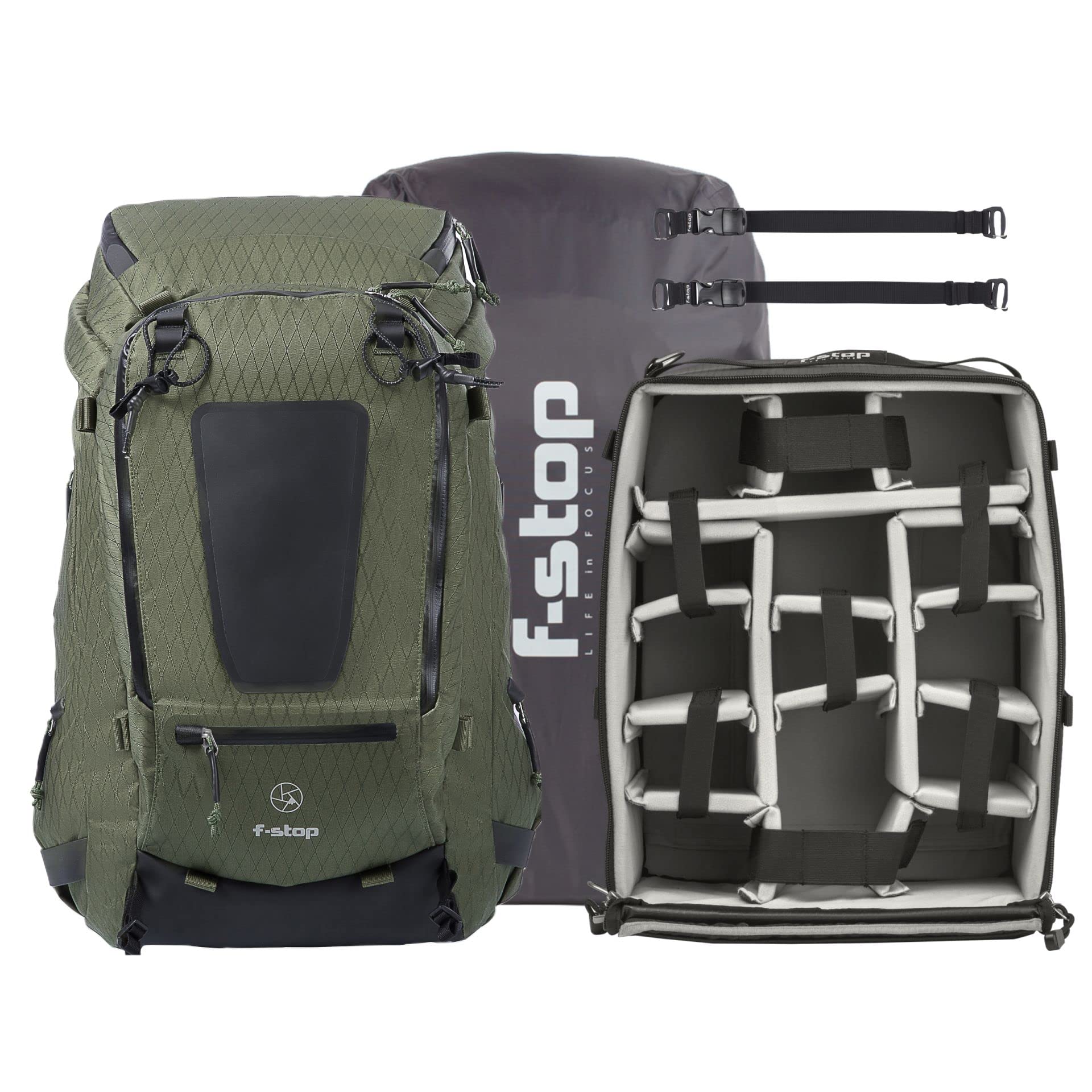 f-stop DuraDiamond Tilopa 50L - Camera Pack Bundle for Photography (Cypress Green)