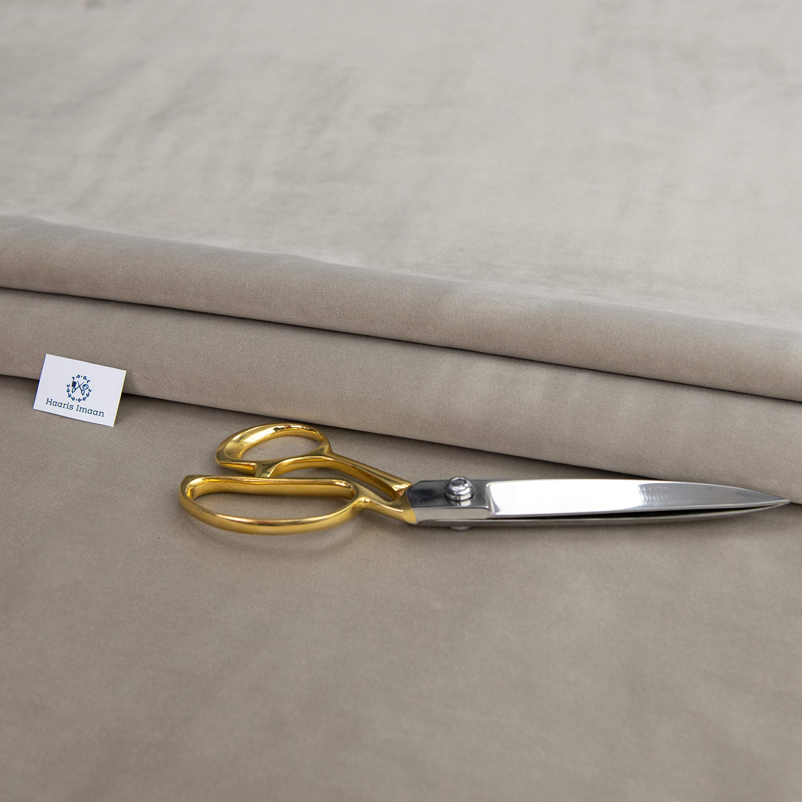 Haaris Imaan Soft Touch Velvet Upholstery Material by The Metre, Luxury Soft Furnishings (Coffee)