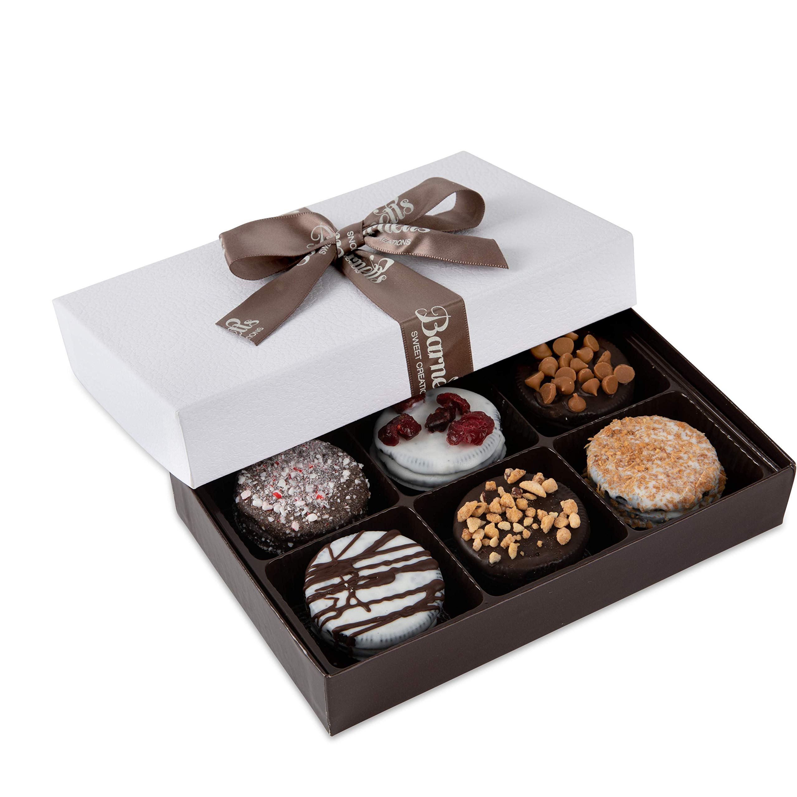 Barnett’s Chocolate Cookies Favors Easter Gift Box Sampler, Gourmet Christmas Holiday Corporate Food Gifts, Mothers & Fathers Day, Birthday or Get Well Care Package Idea, 6 Unique Flavors