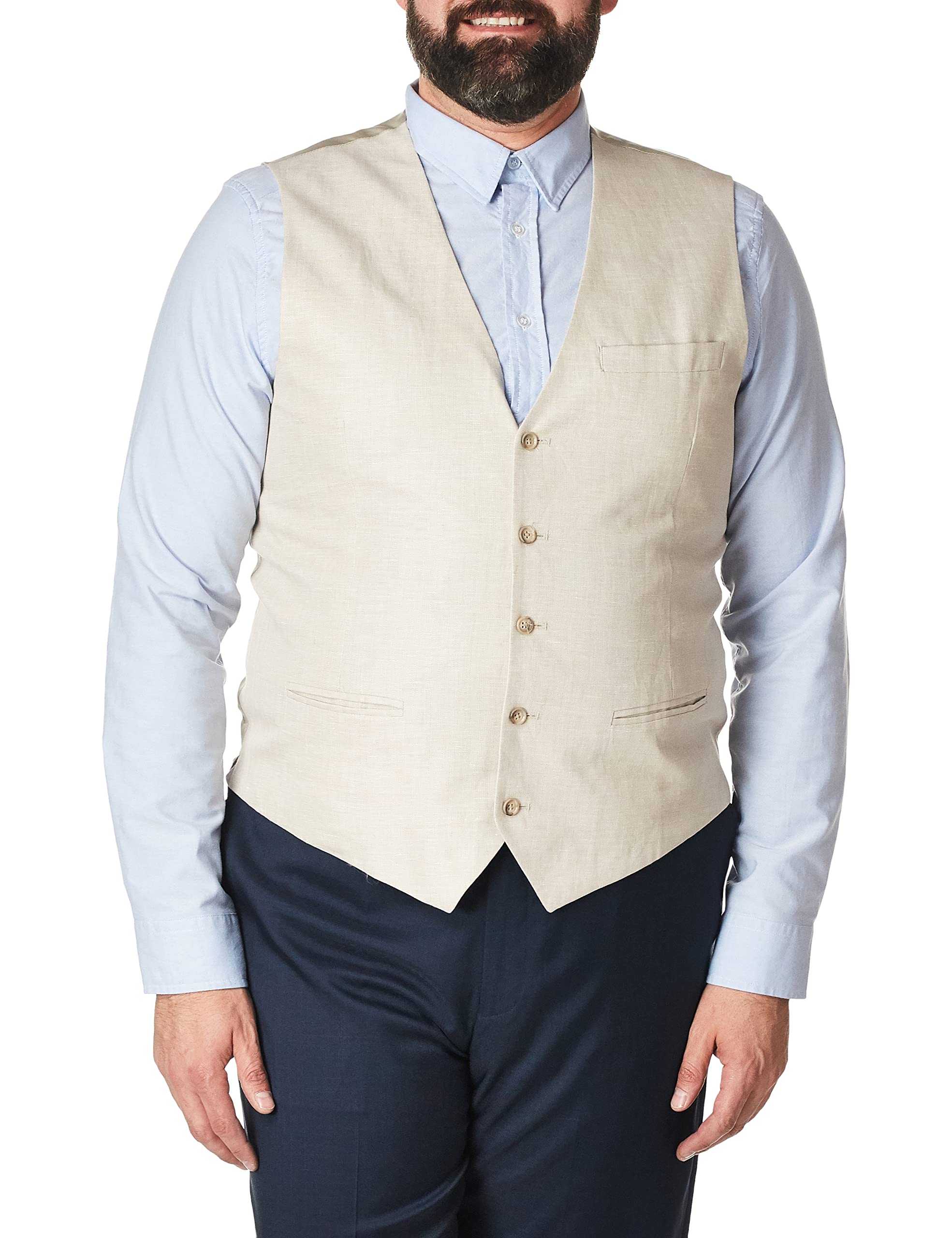 Perry Ellis Men's Linen Suit Vest