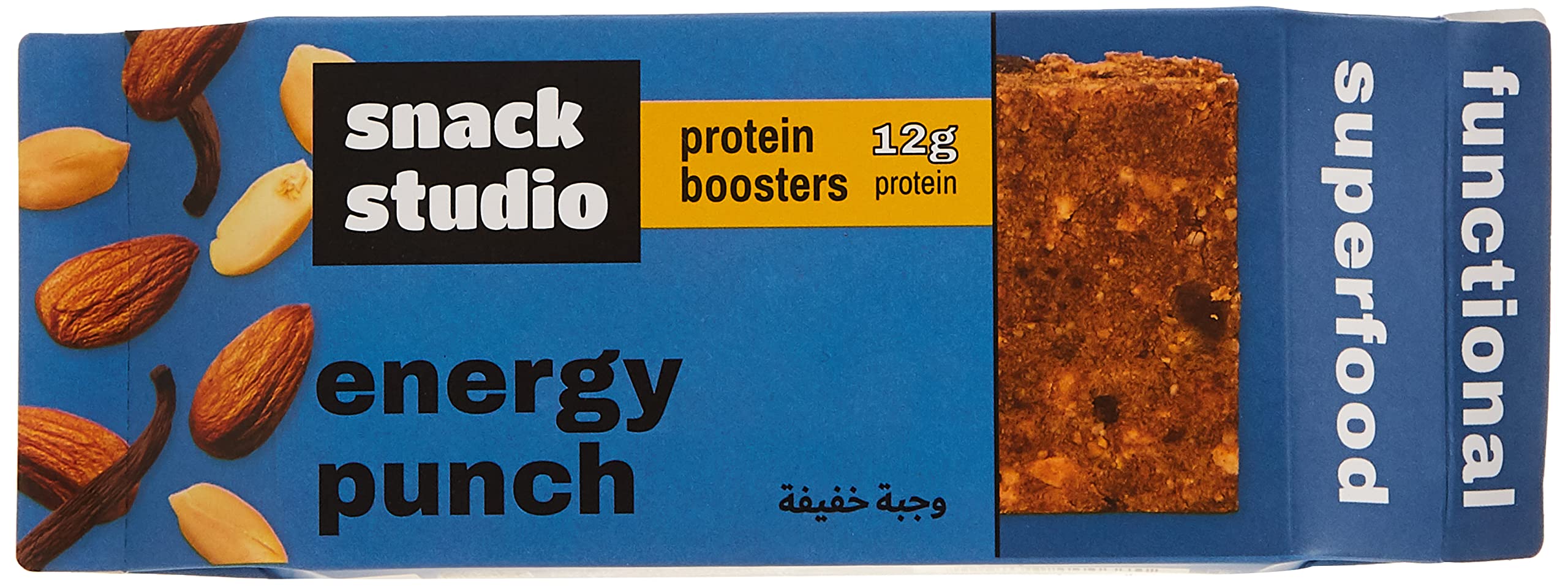 snack studio energy punch [healthy & natural protein snack bar] [55g x 3 pack]