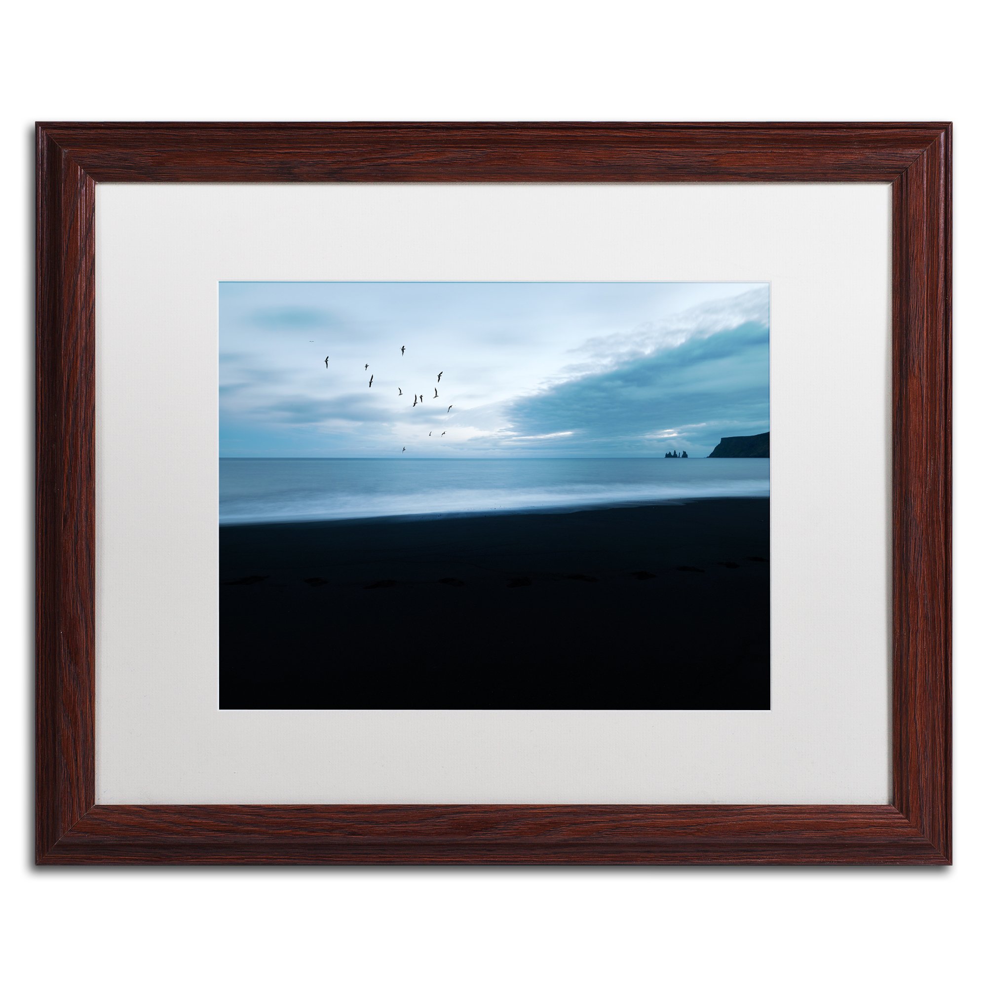 Angelus by Philippe Sainte-Laudy, White Matte, Wood Frame 16x20-Inch