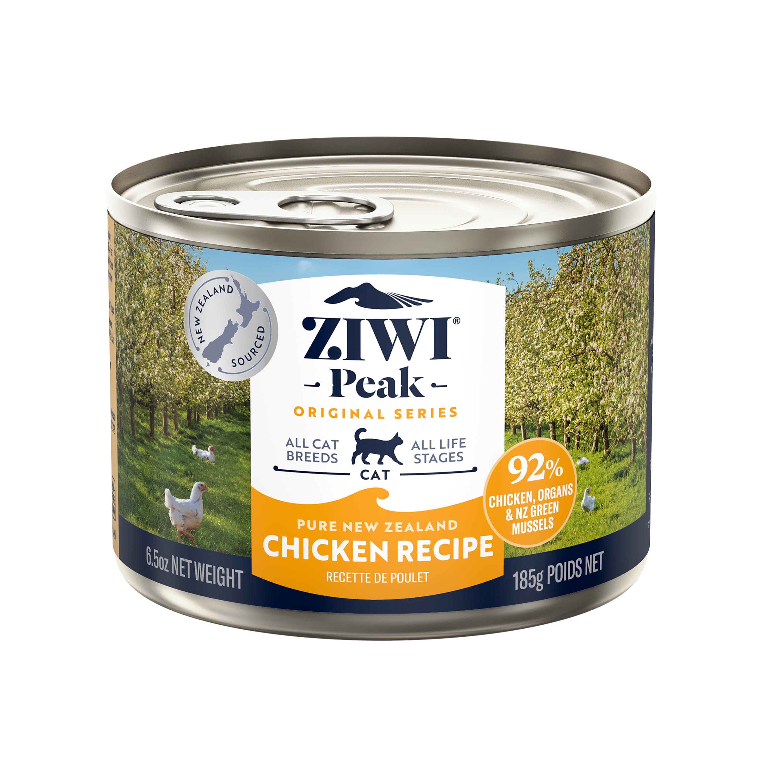 Ziwi Peak, Canned Wet Cat Food All Natural High Protein, Grain Free, Limited Ingredient, with Superfoods, 6.5 Ounce