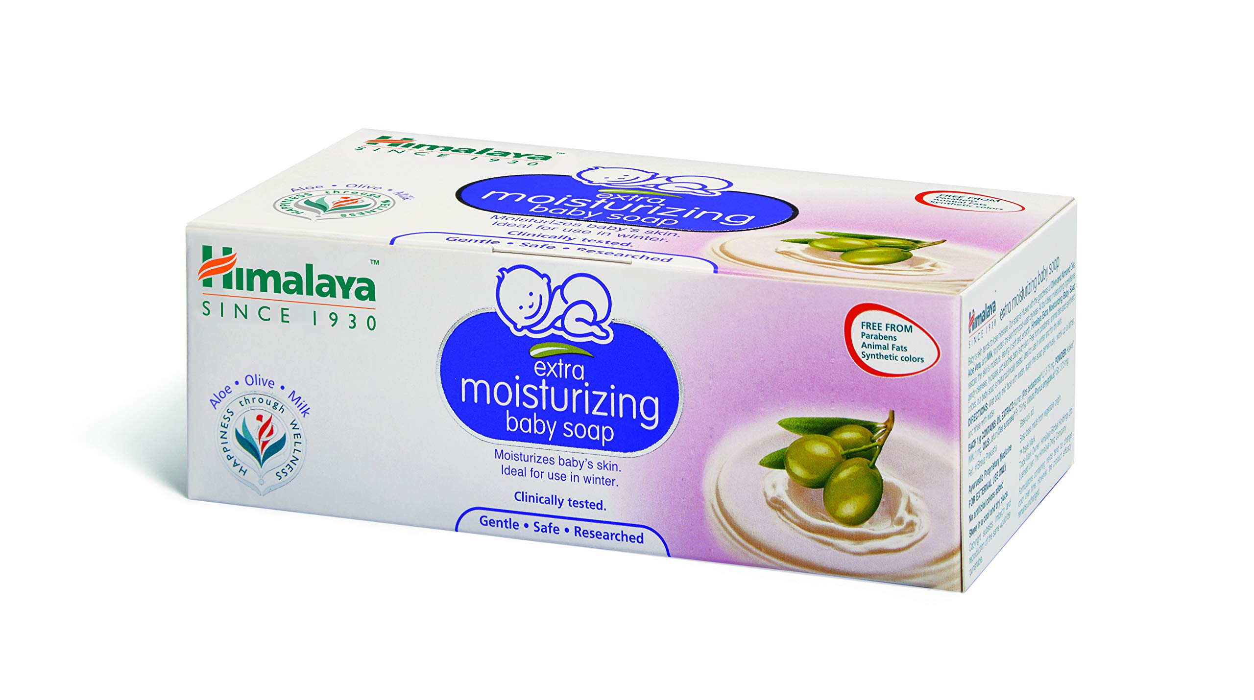 Himalaya Extra Moisturizing Baby Soap Pack of 6 x 75g